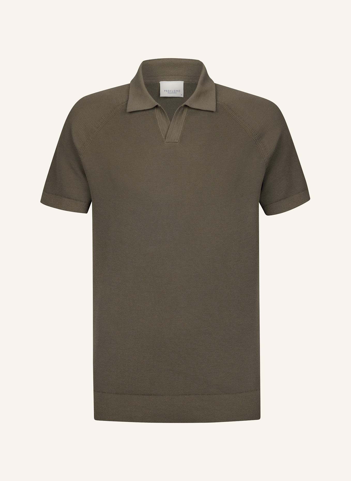 PROFUOMO Polo kurzarm: BRAUN
