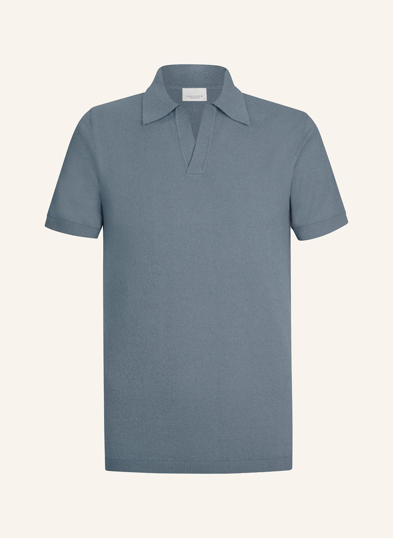 PROFUOMO Polo kurzarm: BLAUGRAU
