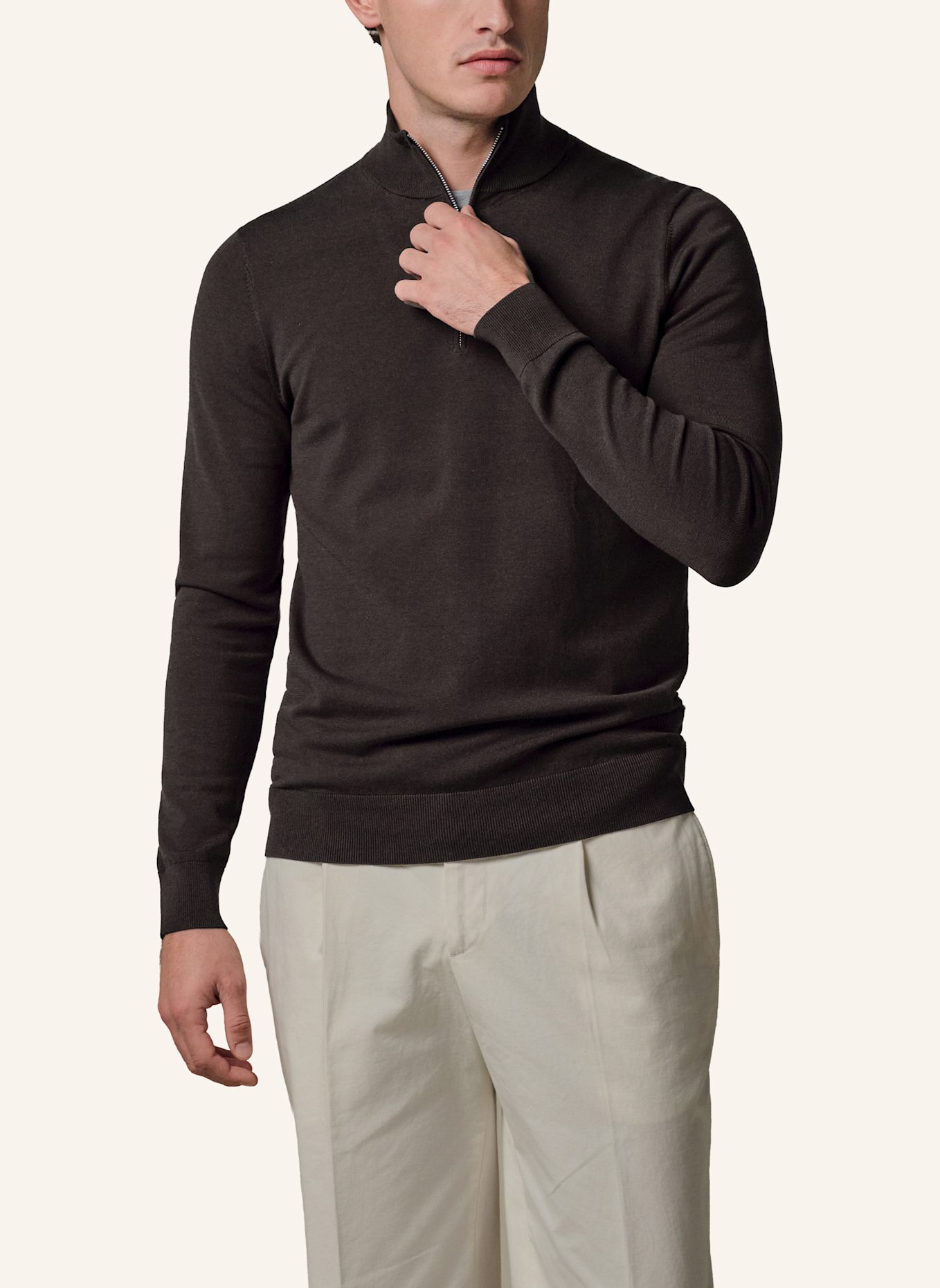 PROFUOMO Herren Troyer: DUNKELBRAUN