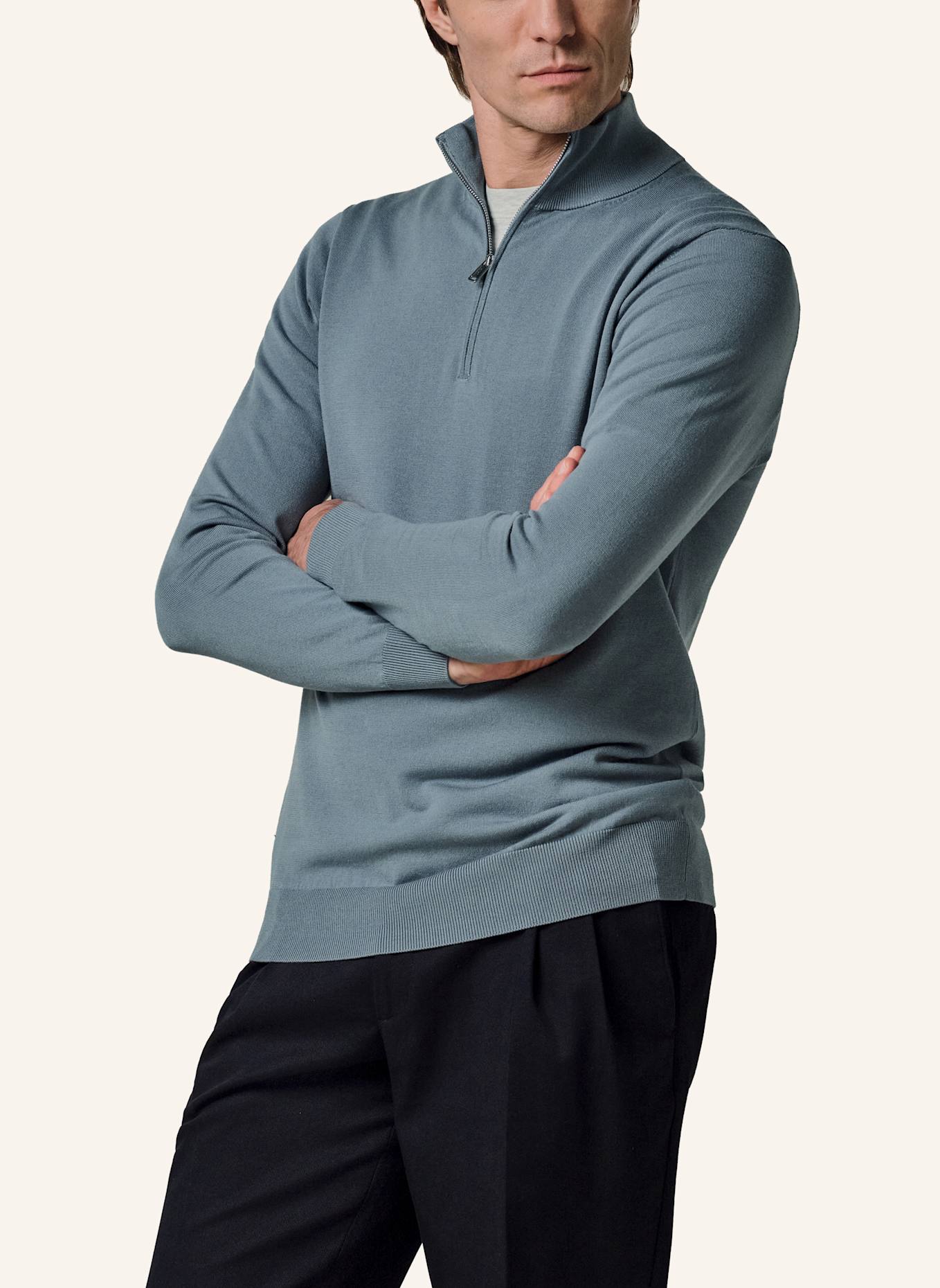 PROFUOMO Herren Troyer: BLAUGRAU