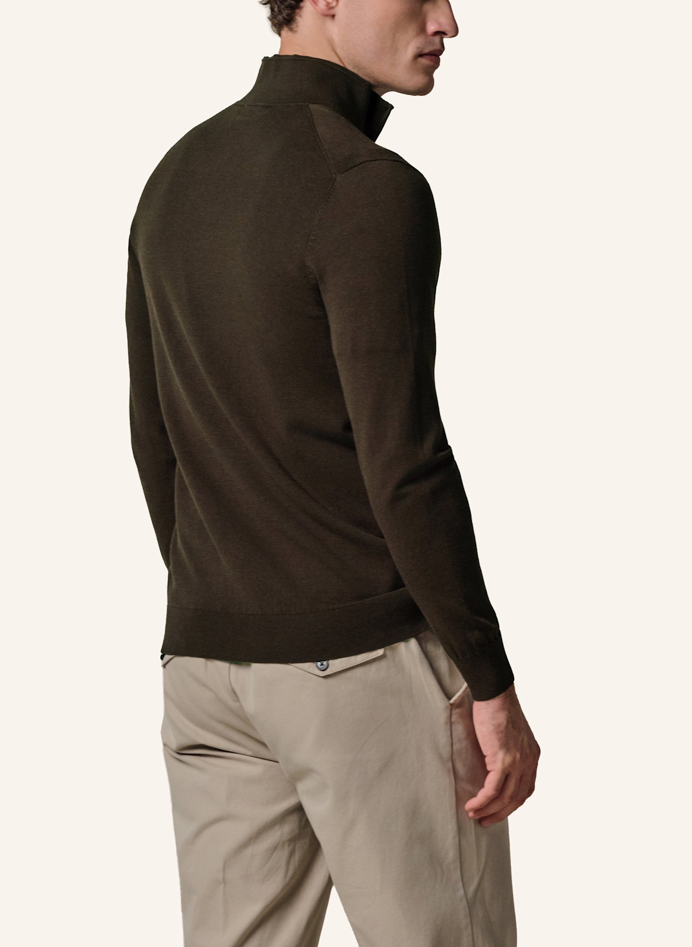 PROFUOMO Strickjacke: DUNKELBRAUN