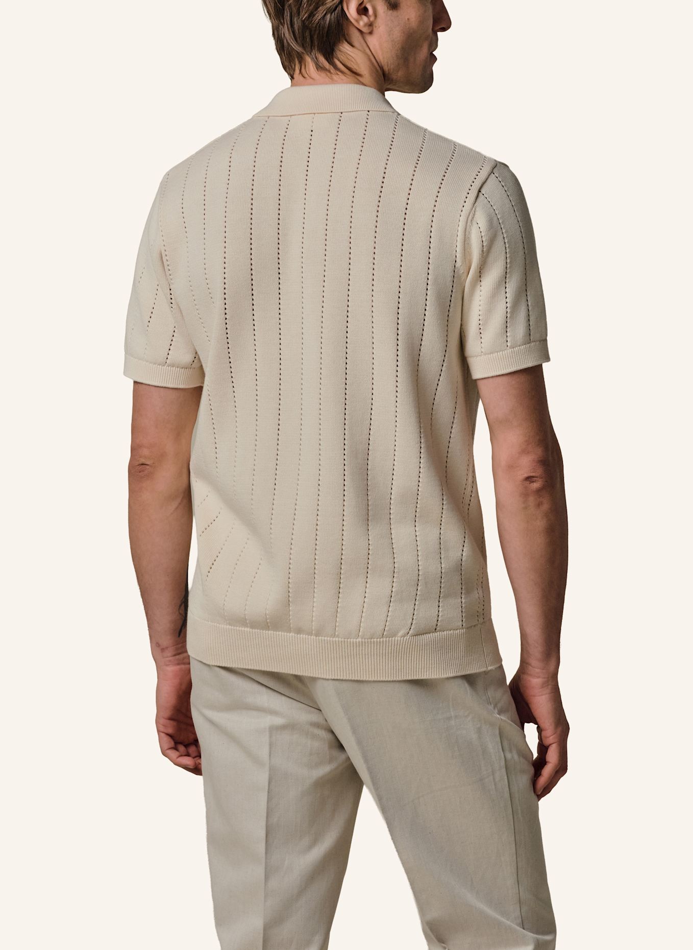 PROFUOMO Polo kurzarm: WEISS