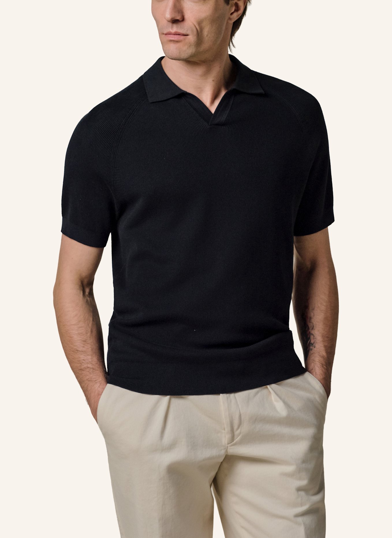 PROFUOMO Polo kurzarm: BLAU