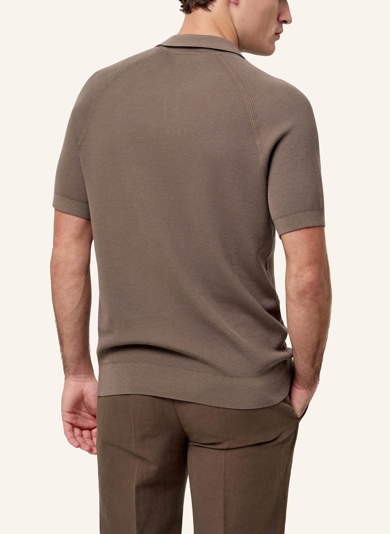 PROFUOMO Polo kurzarm: BRAUN