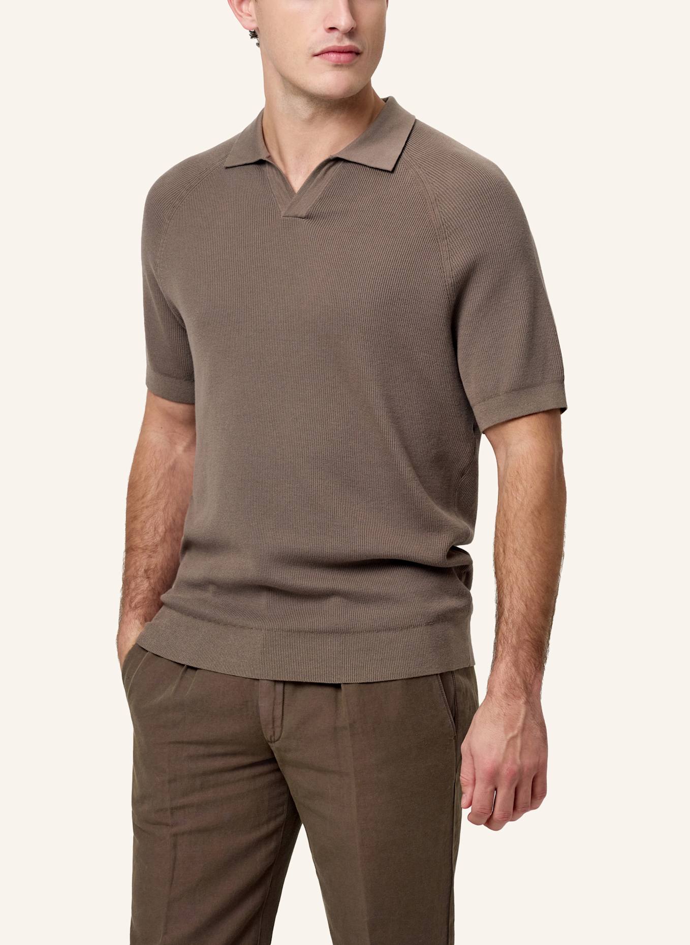 PROFUOMO Polo kurzarm: BRAUN