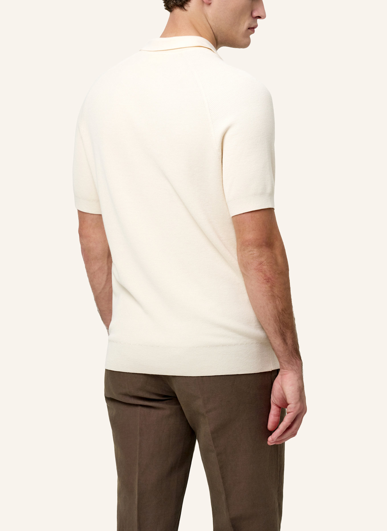 PROFUOMO Polo kurzarm: WEISS