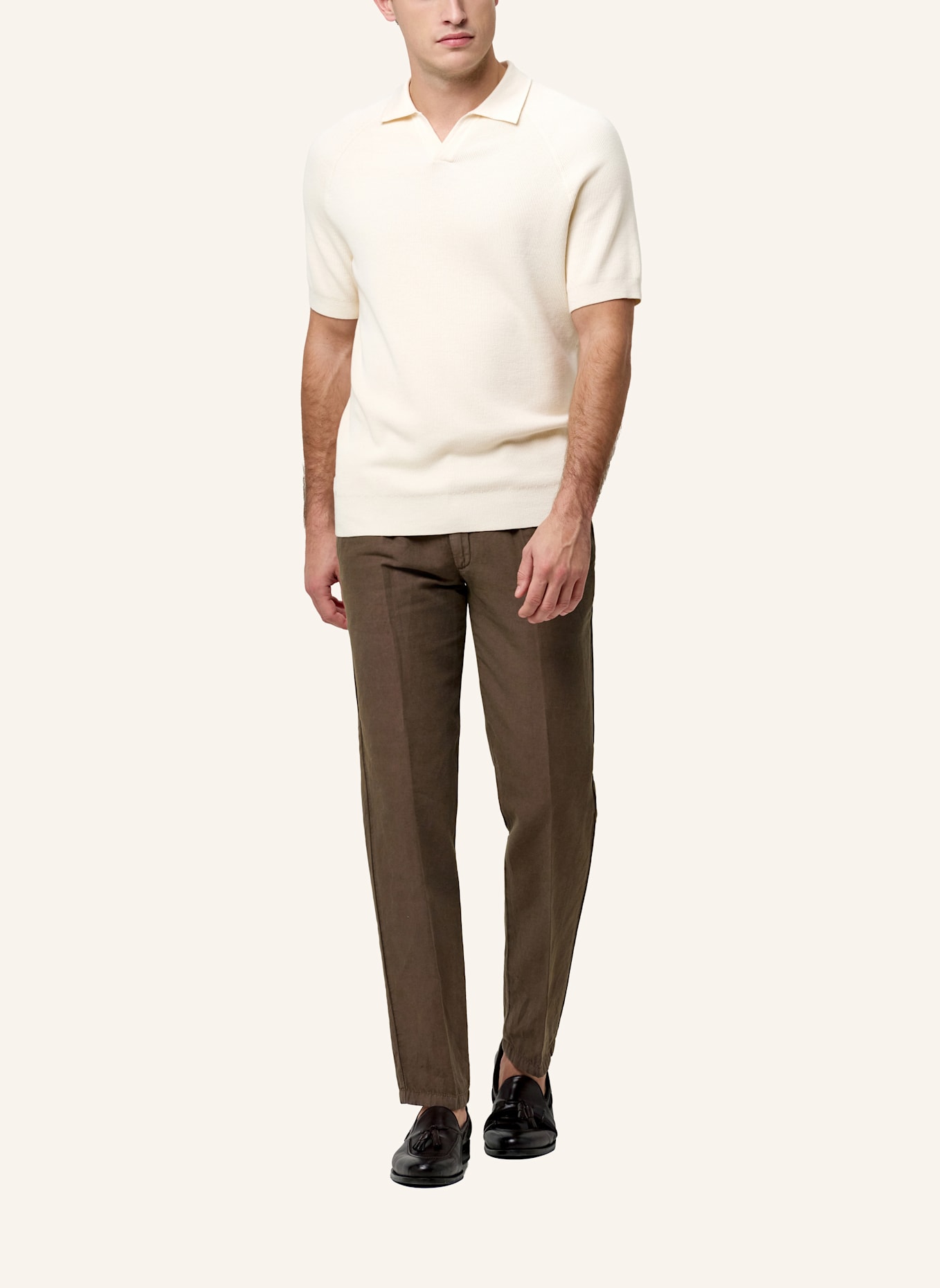 PROFUOMO Polo kurzarm: WEISS