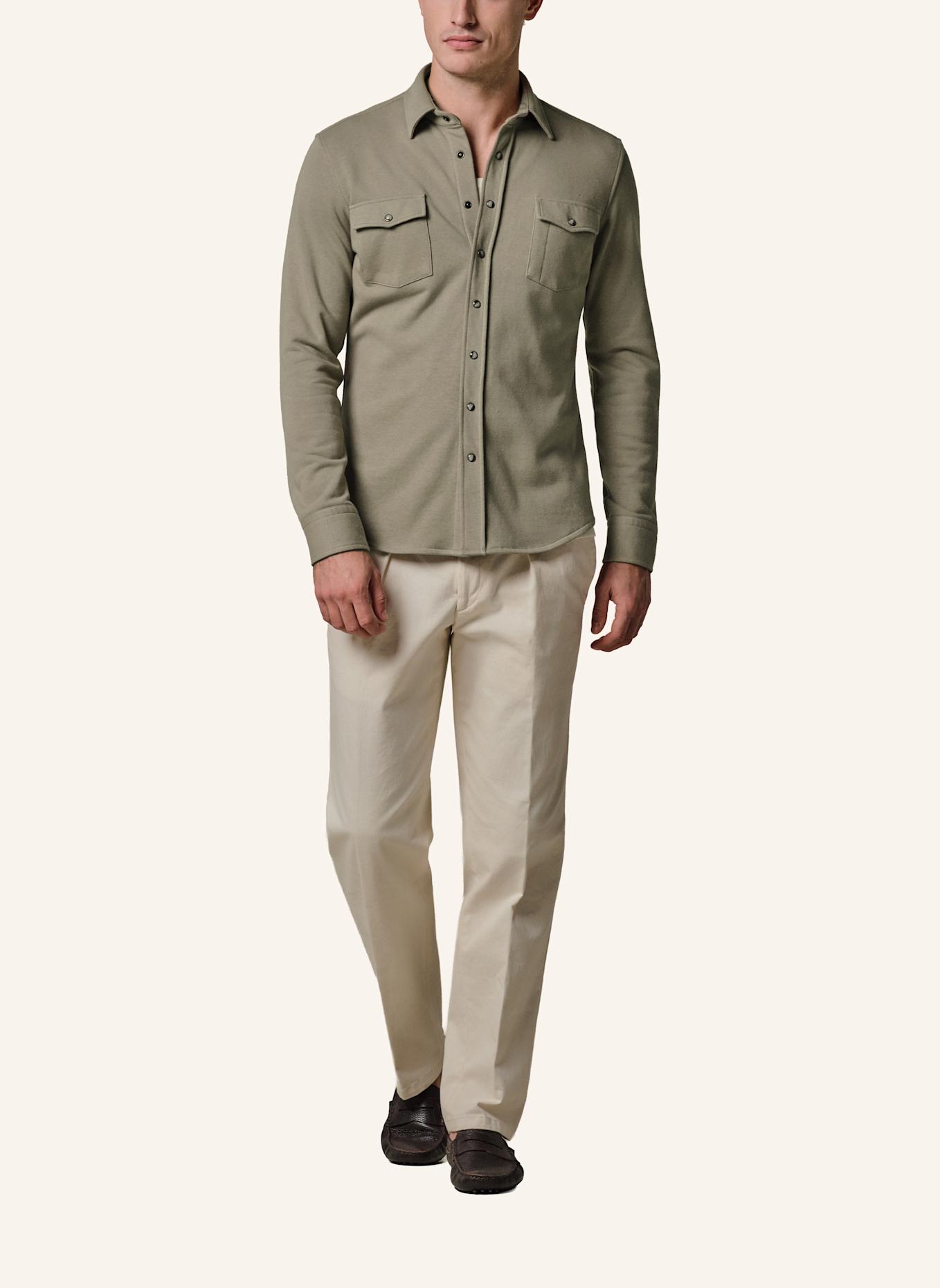 PROFUOMO Solid overshirt: GRÜN