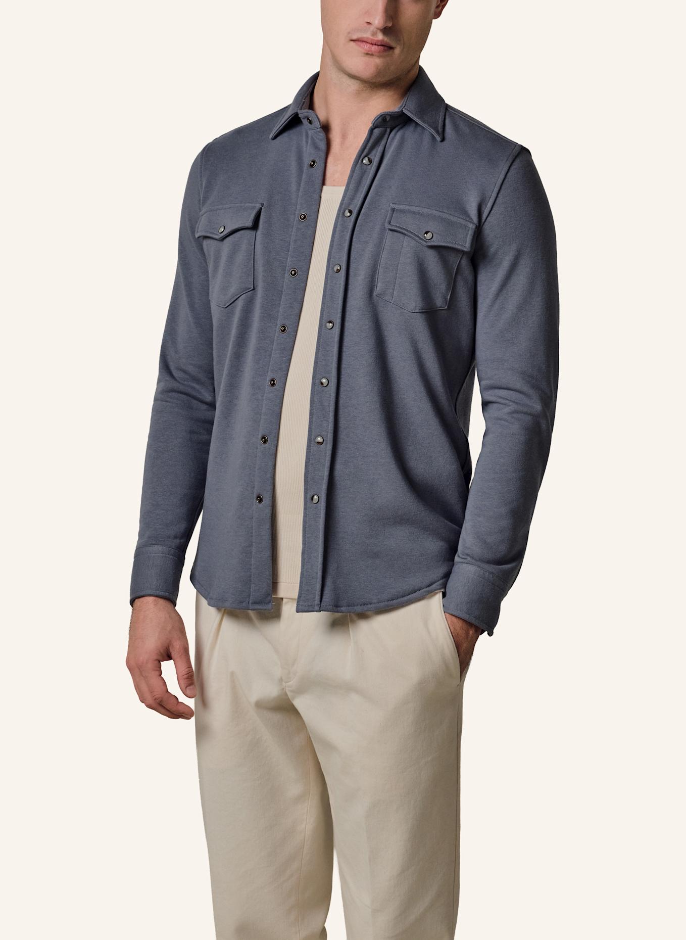 PROFUOMO Solid overshirt: BLAU