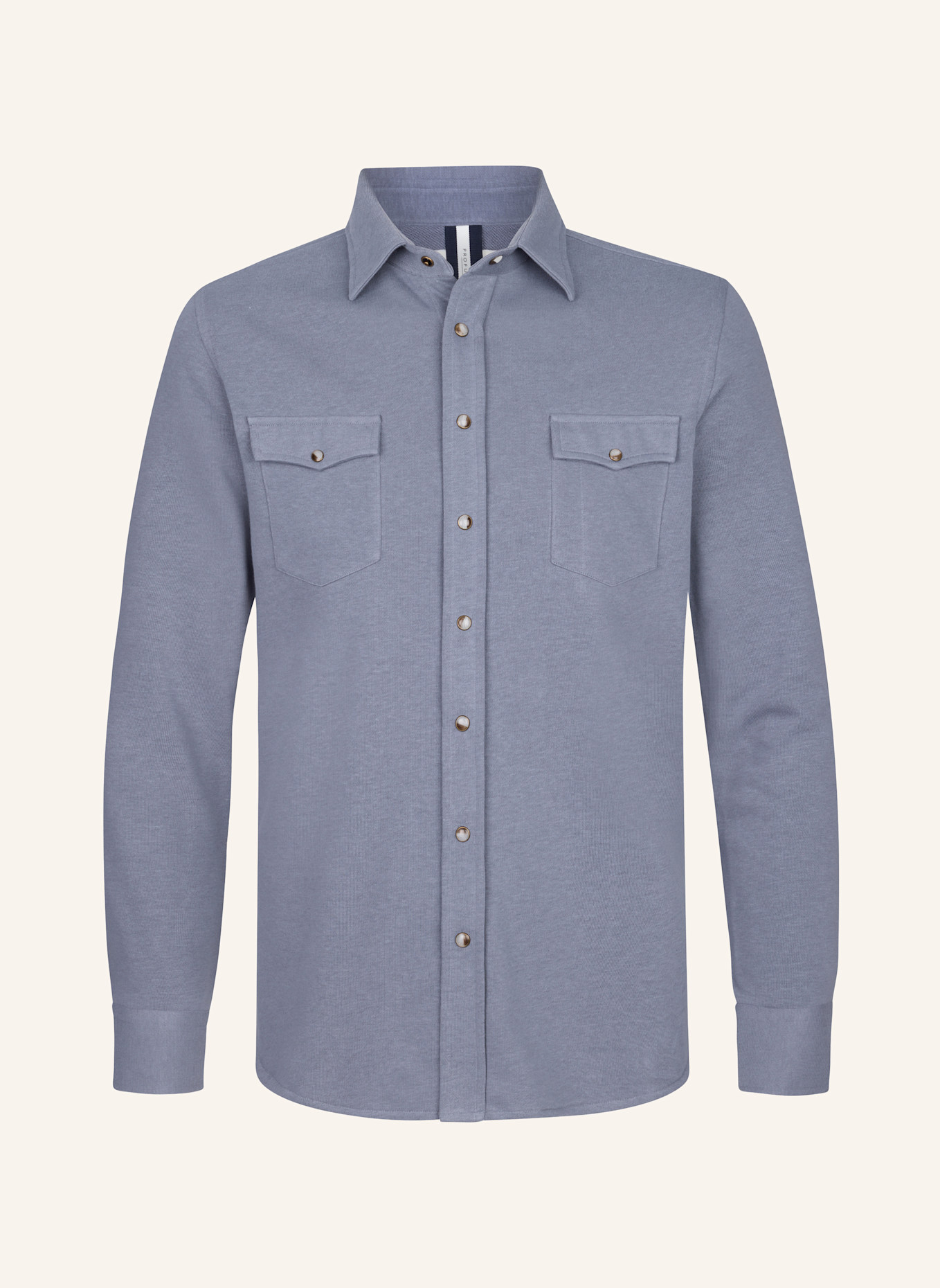 PROFUOMO Solid overshirt: BLAU