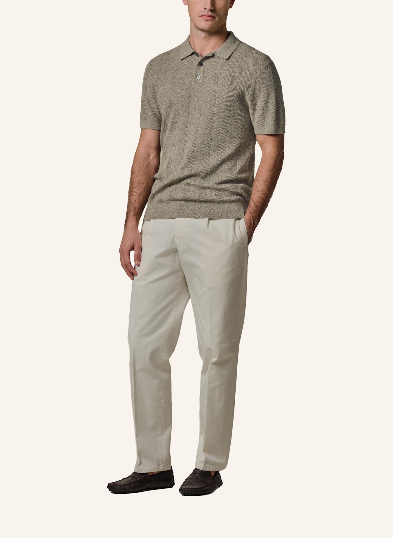 PROFUOMO Polo kurzarm: CREME/ BEIGE