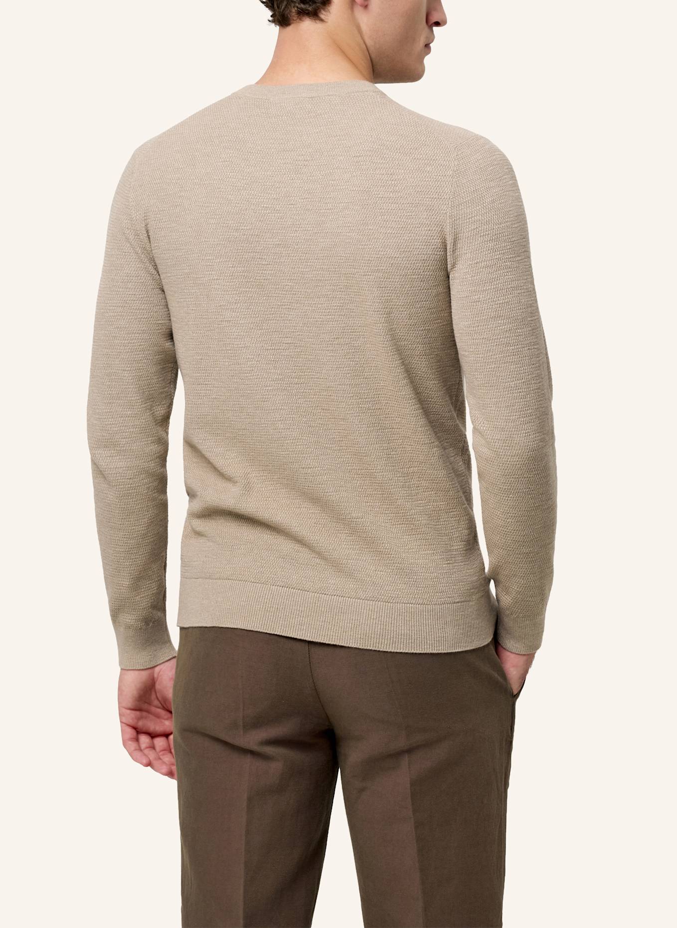 PROFUOMO Herren Pullover: BEIGE