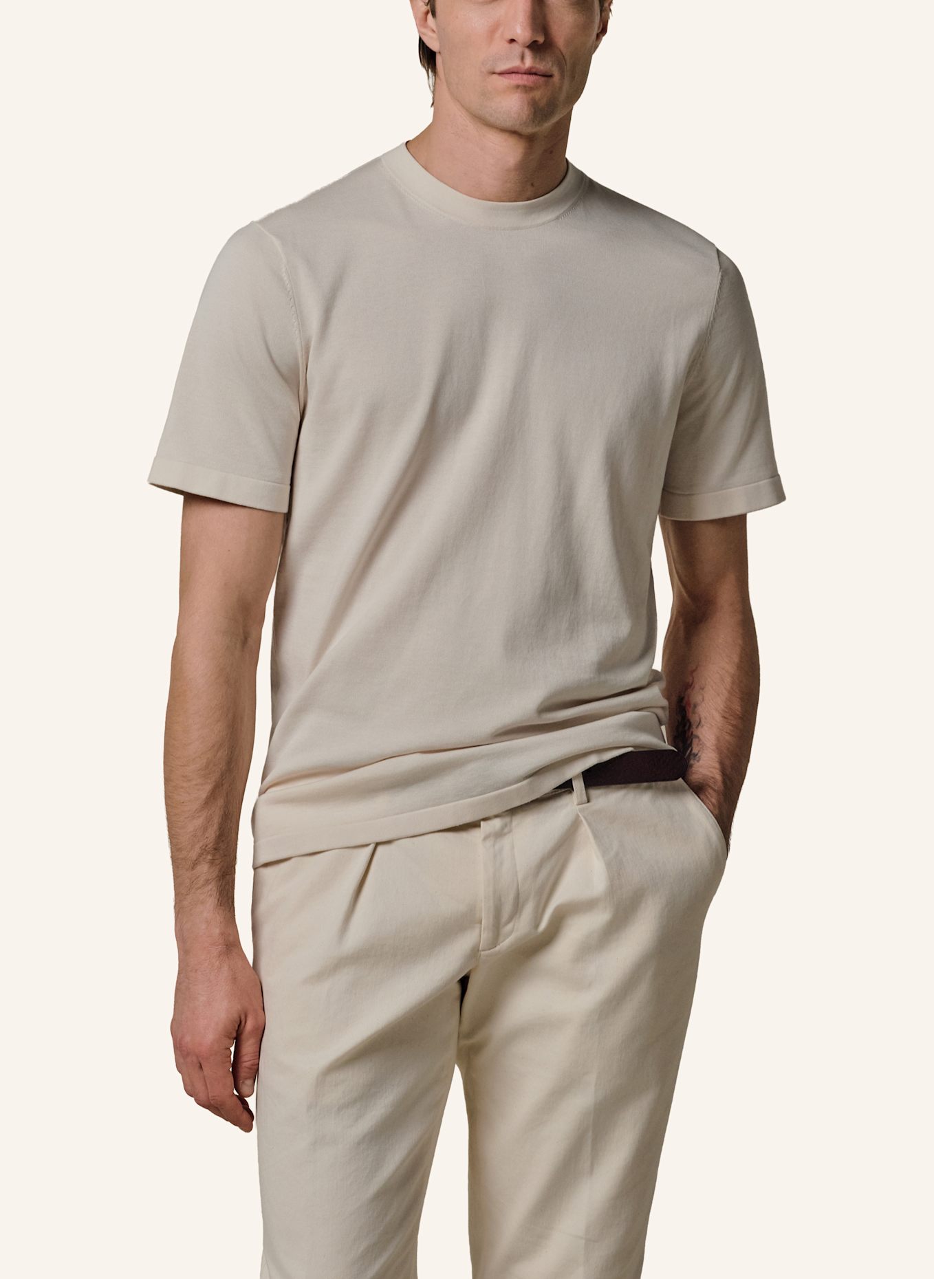 PROFUOMO T-Shirt: WEISS