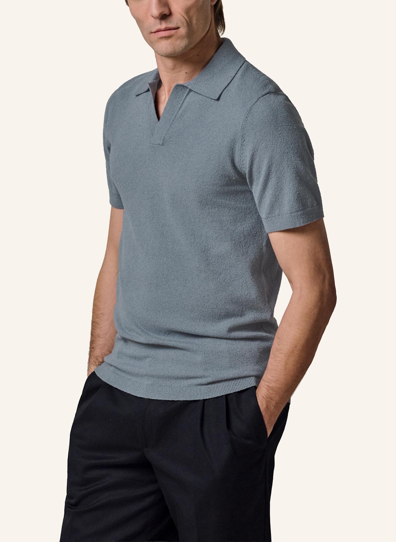 PROFUOMO Polo kurzarm: BLAUGRAU