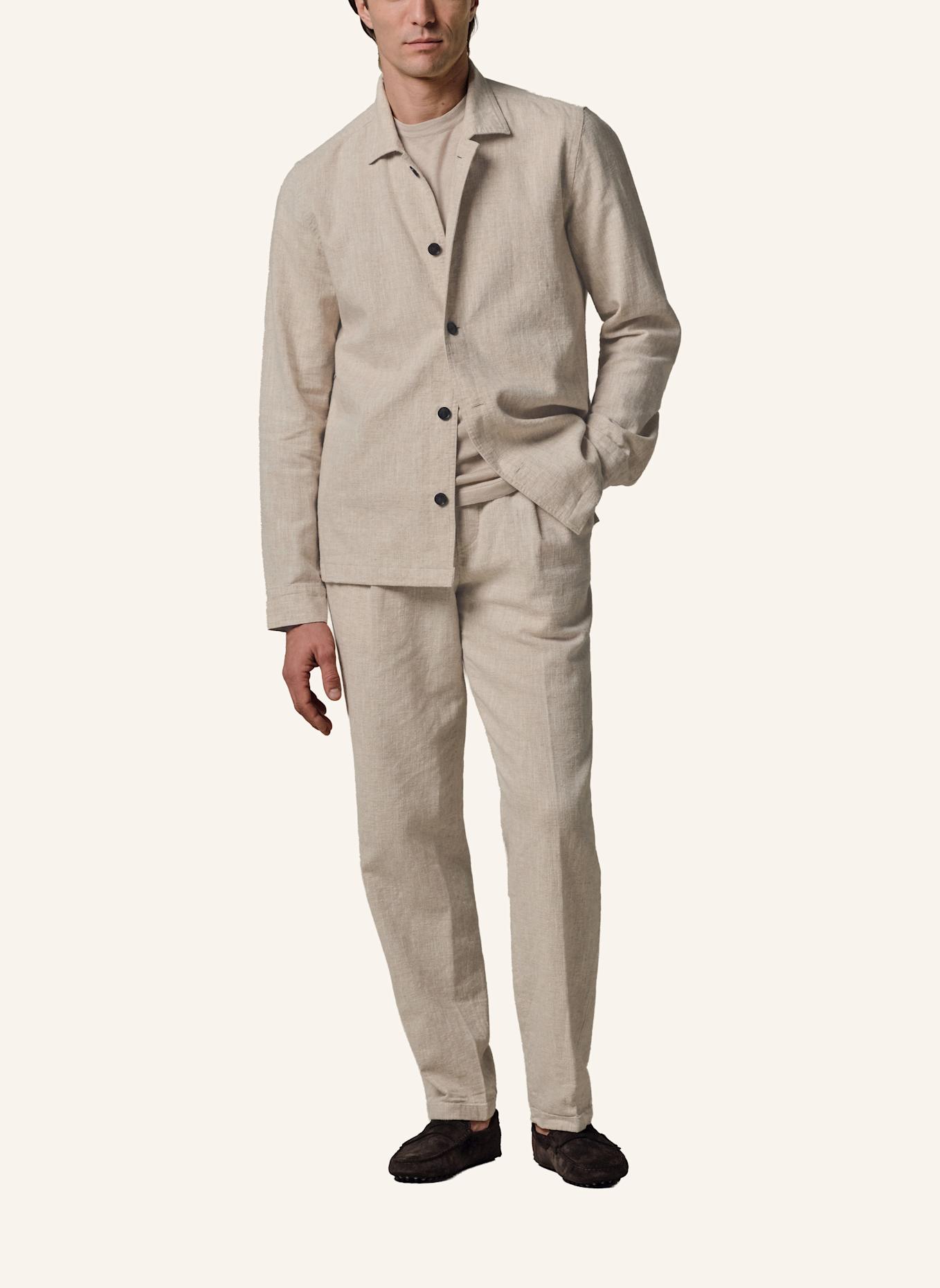 PROFUOMO Solid overshirt: BEIGE