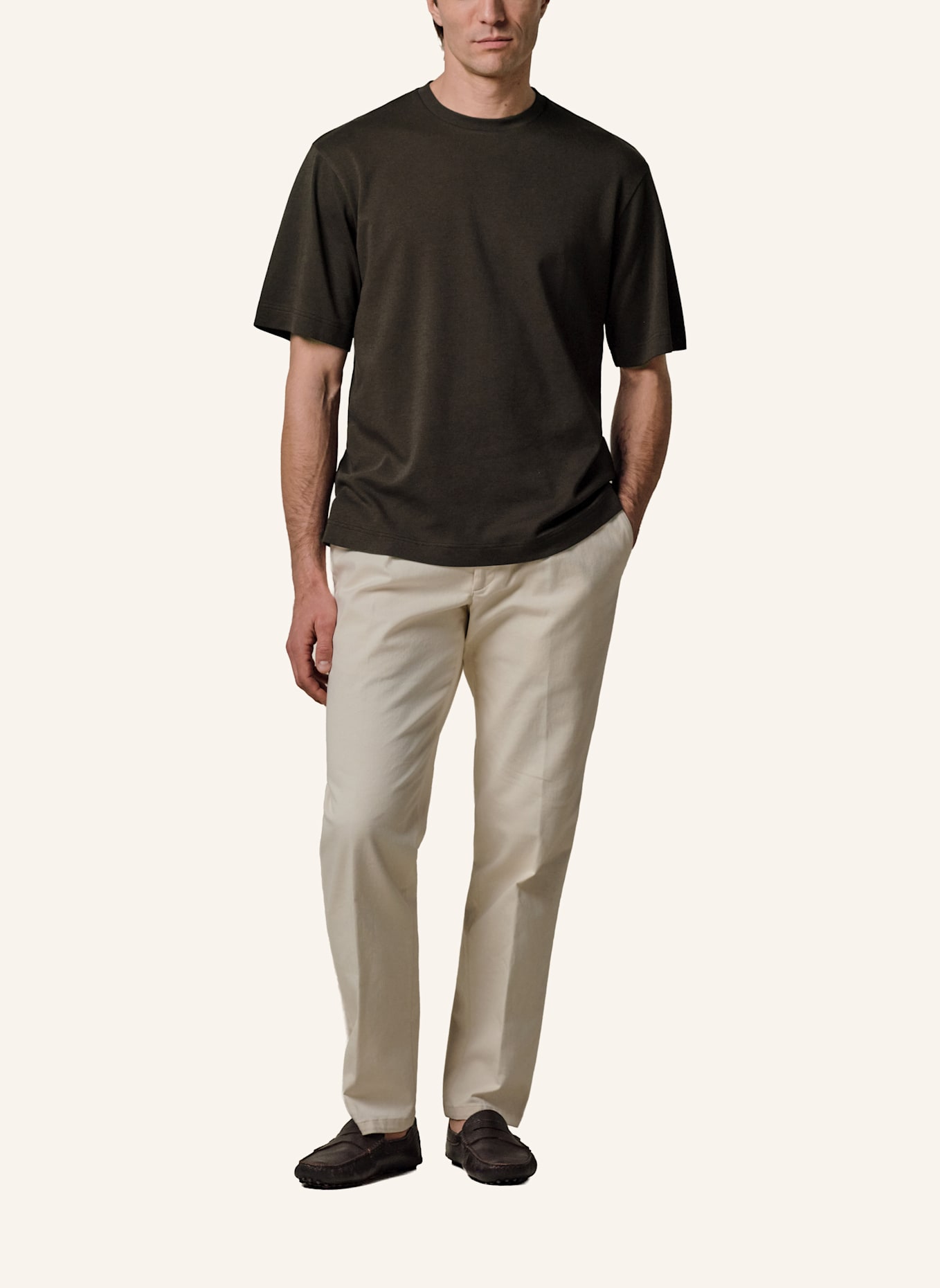 PROFUOMO T-Shirt: DUNKELBRAUN