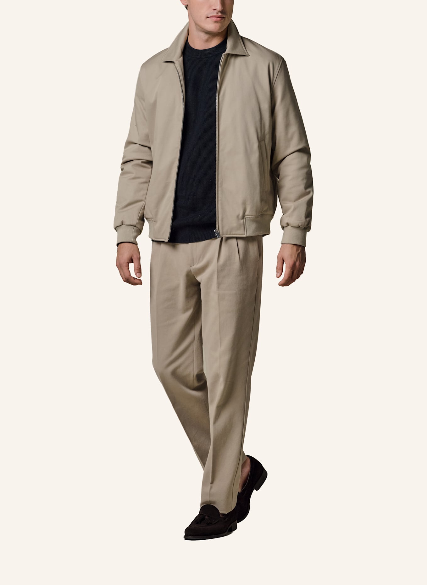 PROFUOMO Bomberjacke: HELLBRAUN