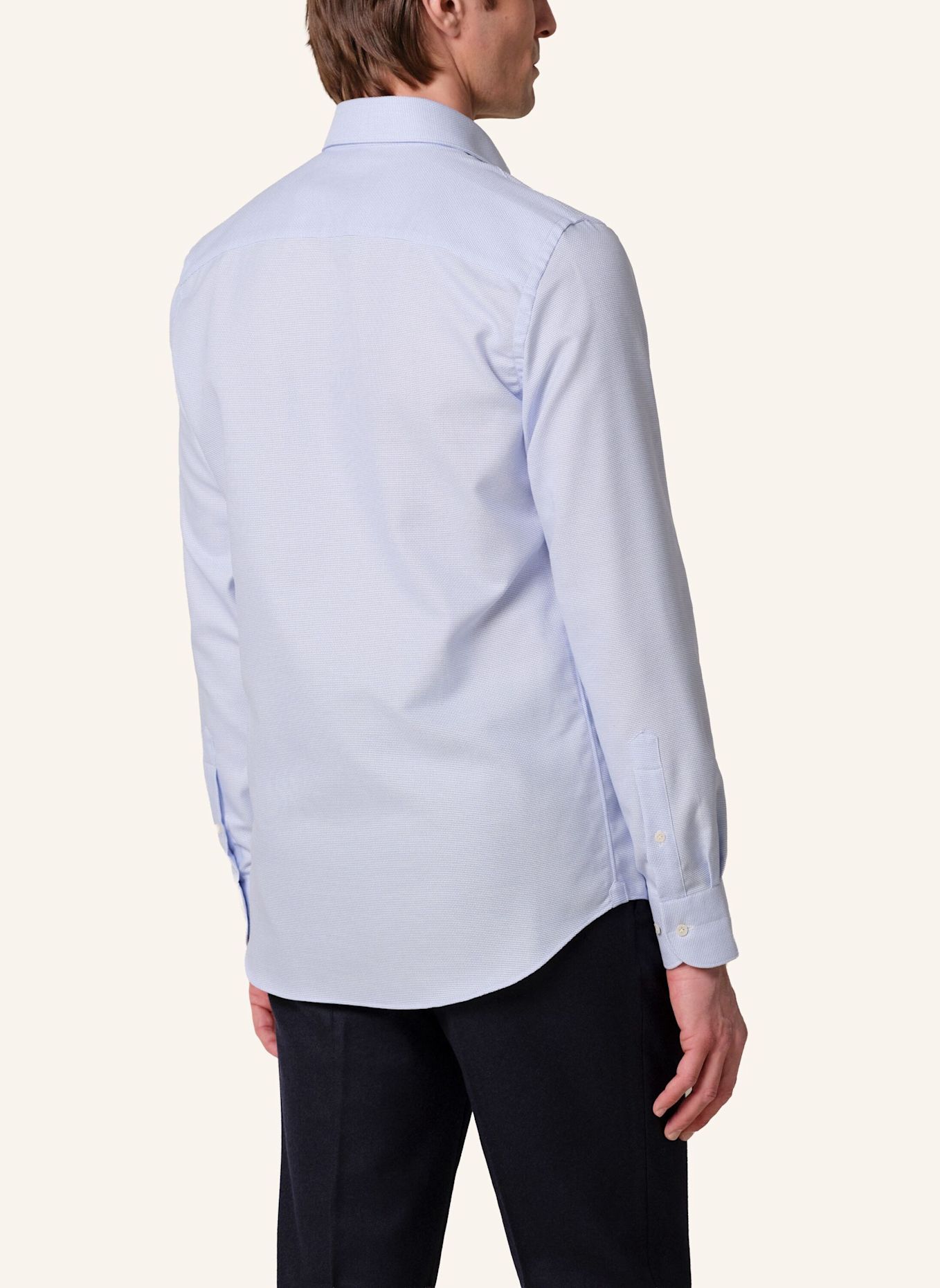 PROFUOMO Hemd: BLAU / BLAUGRAU / DUNKELBLAU