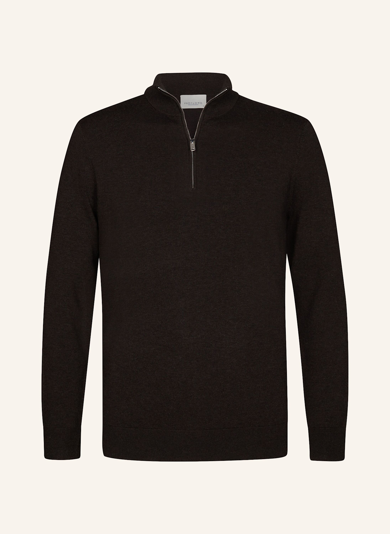 PROFUOMO Pullover: DUNKELBRAUN