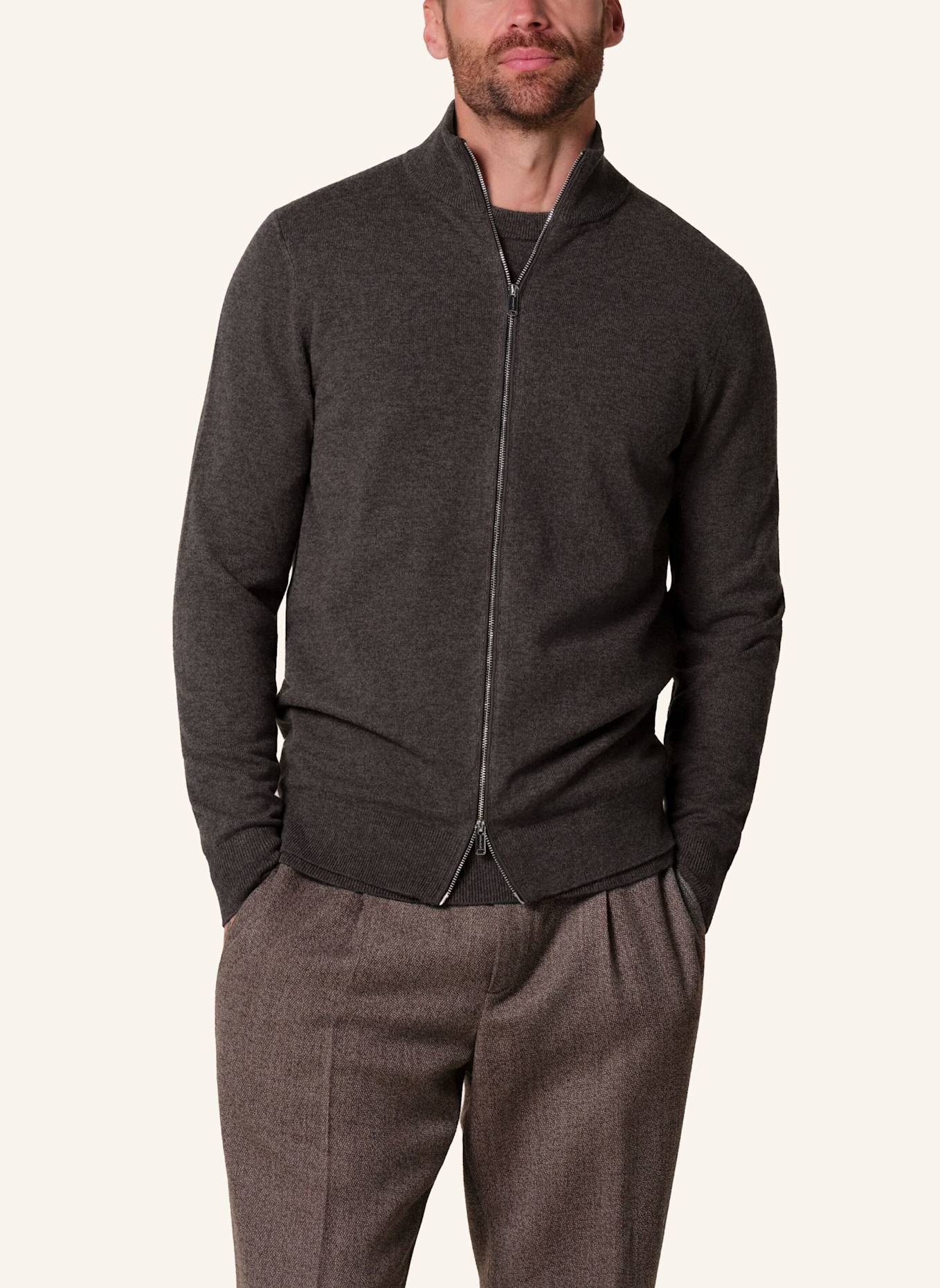 PROFUOMO Strickjacke: BRAUN