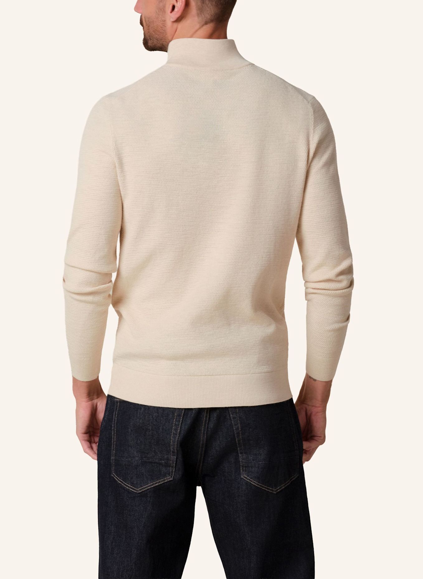 PROFUOMO Pullover: WEISS