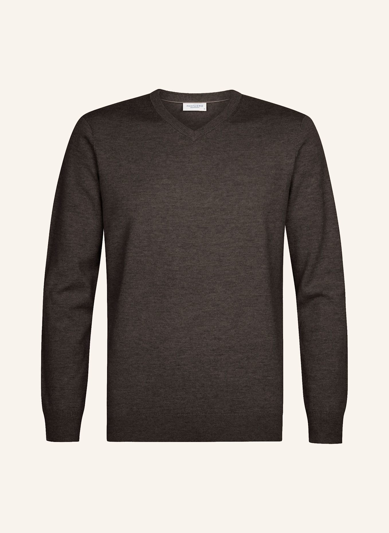 PROFUOMO Pullover v-ausschnitt: BRAUN