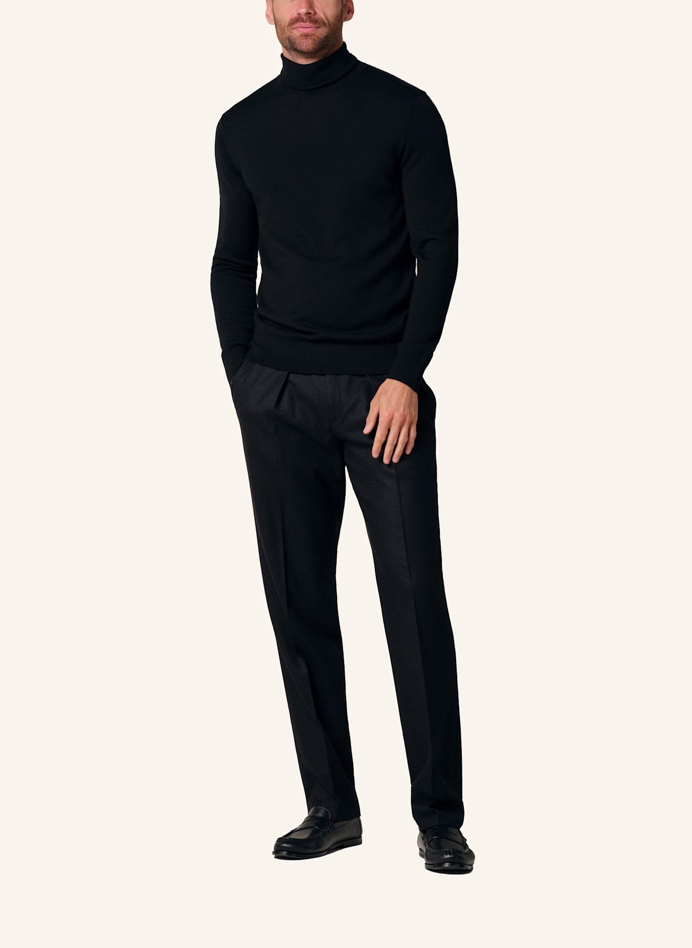 PROFUOMO Pullover: SCHWARZ