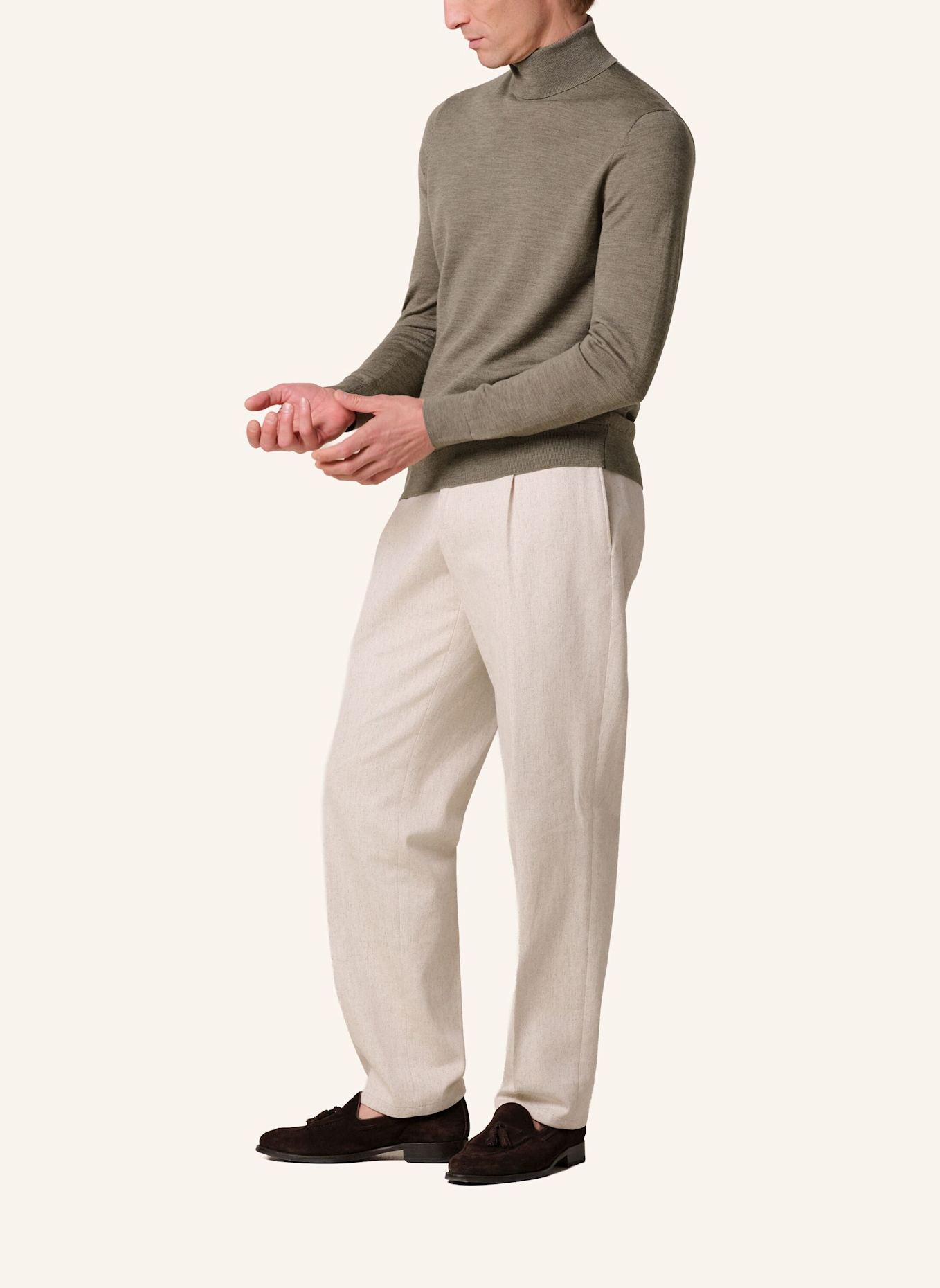 PROFUOMO Pullover: BRAUN