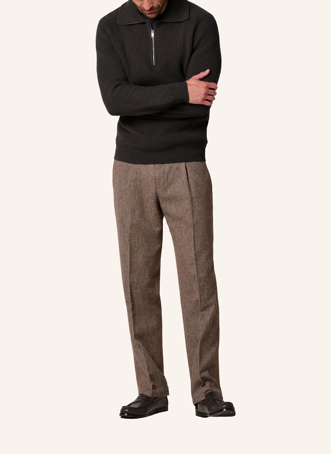 PROFUOMO Pullover: DUNKELBRAUN