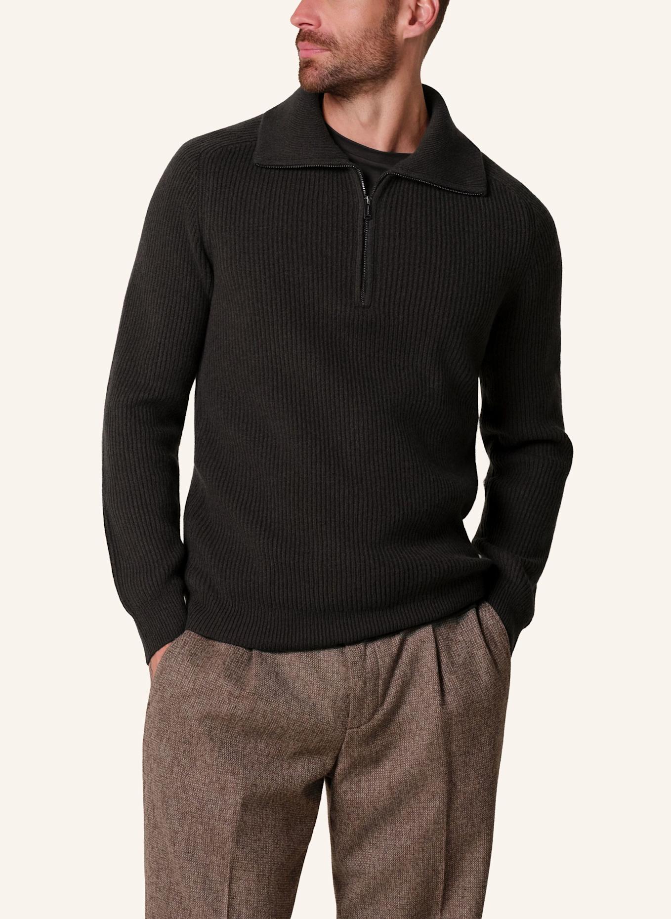 PROFUOMO Pullover: DUNKELBRAUN