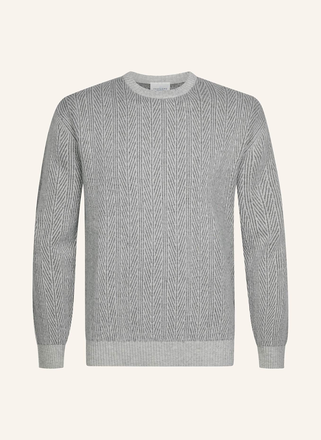 PROFUOMO Pullover: GRAU
