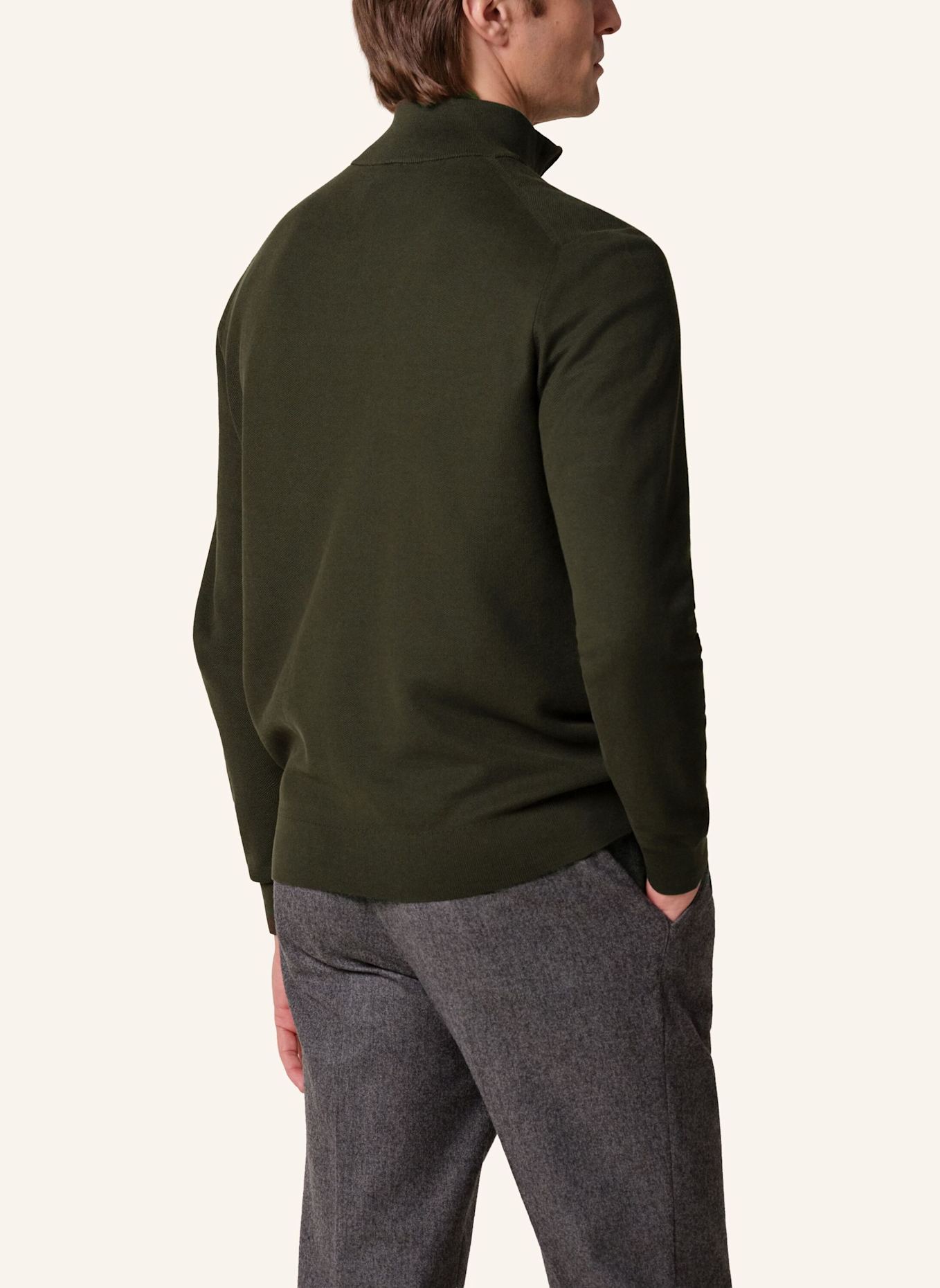 PROFUOMO Pullover: DUNKELGRÜN