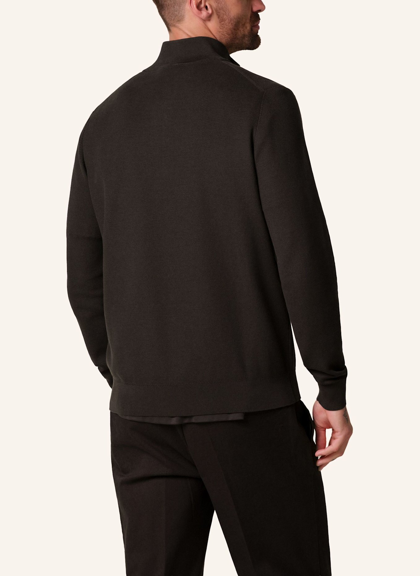 PROFUOMO Pullover: DUNKELBRAUN