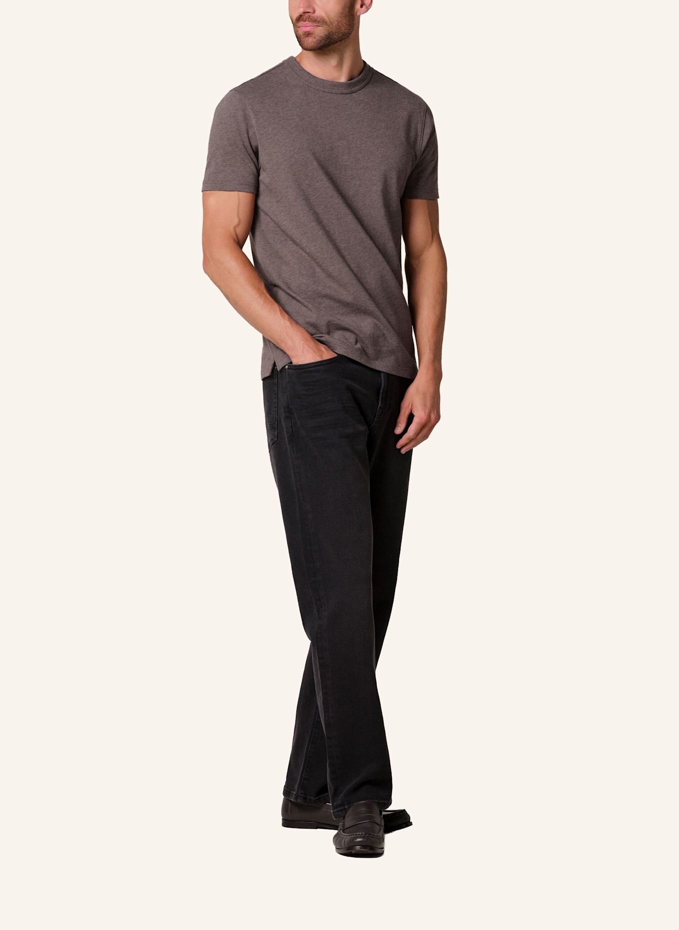 PROFUOMO T-Shirt: DUNKELBRAUN