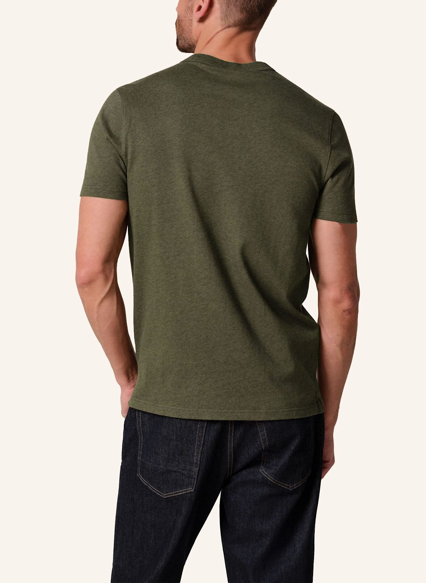 PROFUOMO T-Shirt: DUNKELGRÜN/ GRÜN