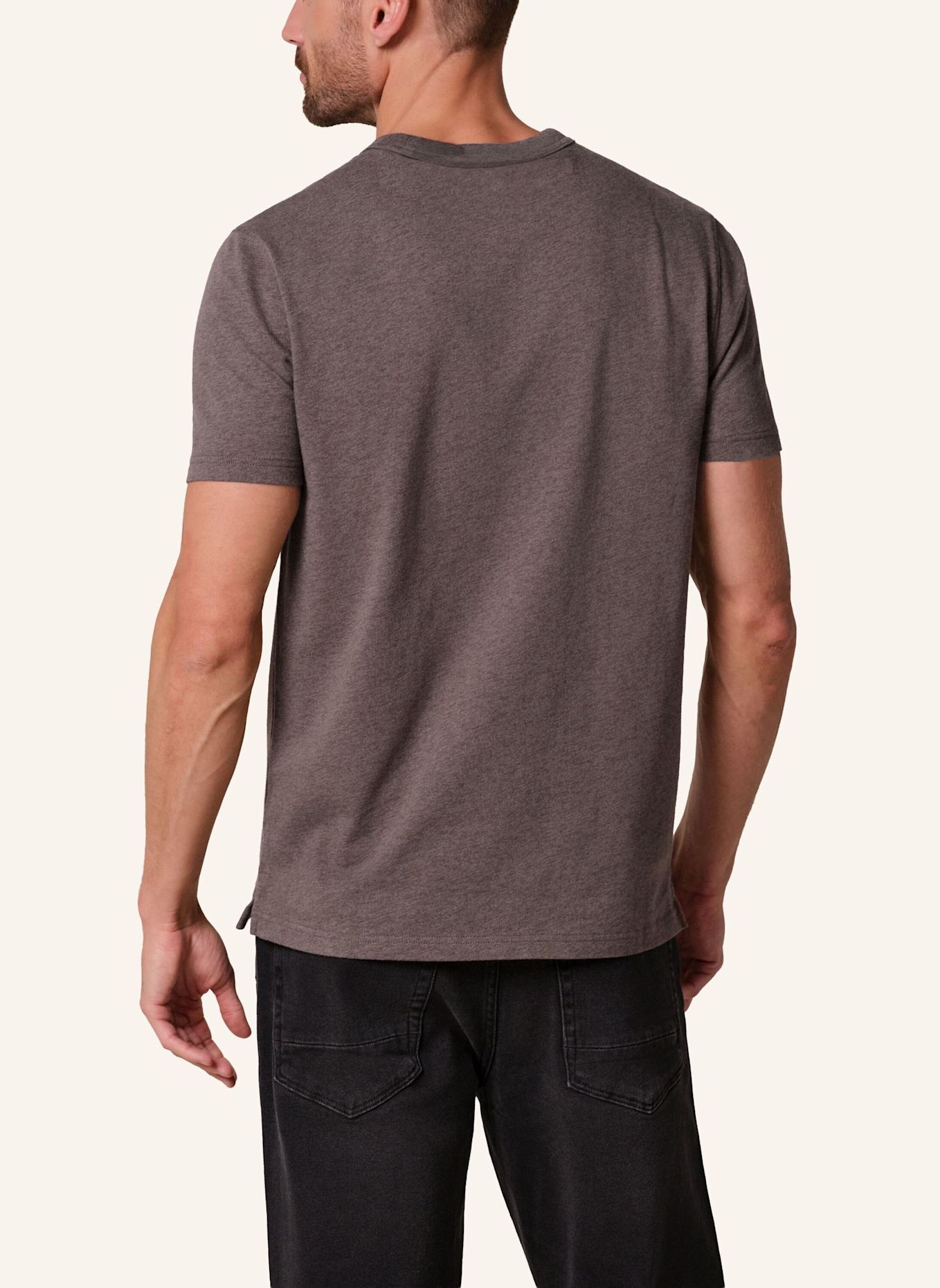 PROFUOMO T-Shirt: DUNKELBRAUN