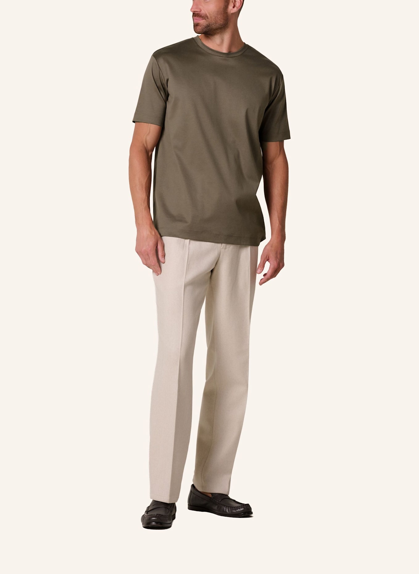 PROFUOMO T-Shirt: TAUPE