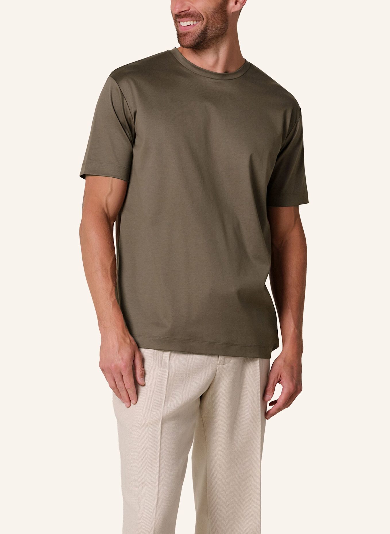 PROFUOMO T-Shirt: TAUPE