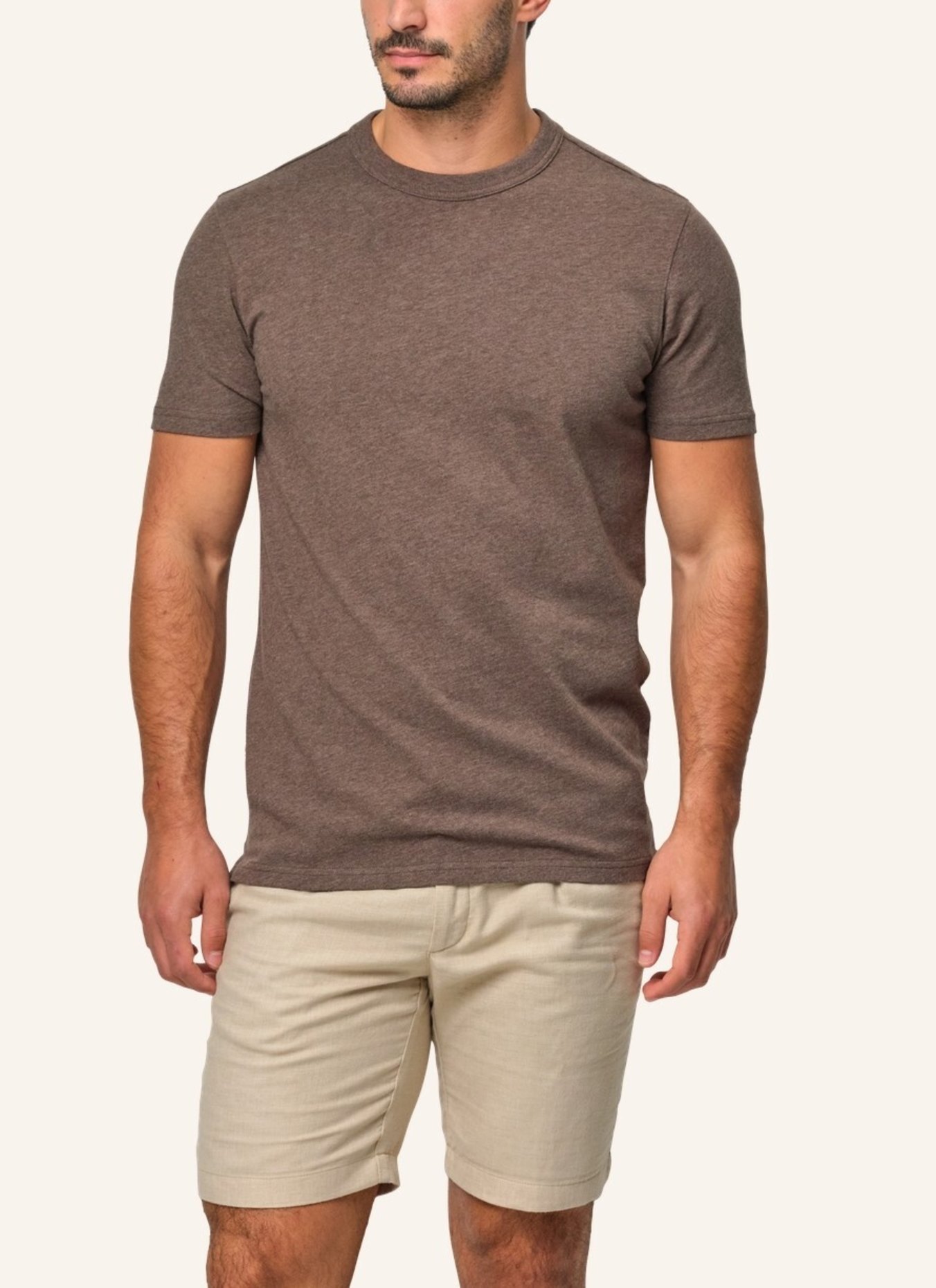 PROFUOMO T-Shirt: DUNKELBRAUN