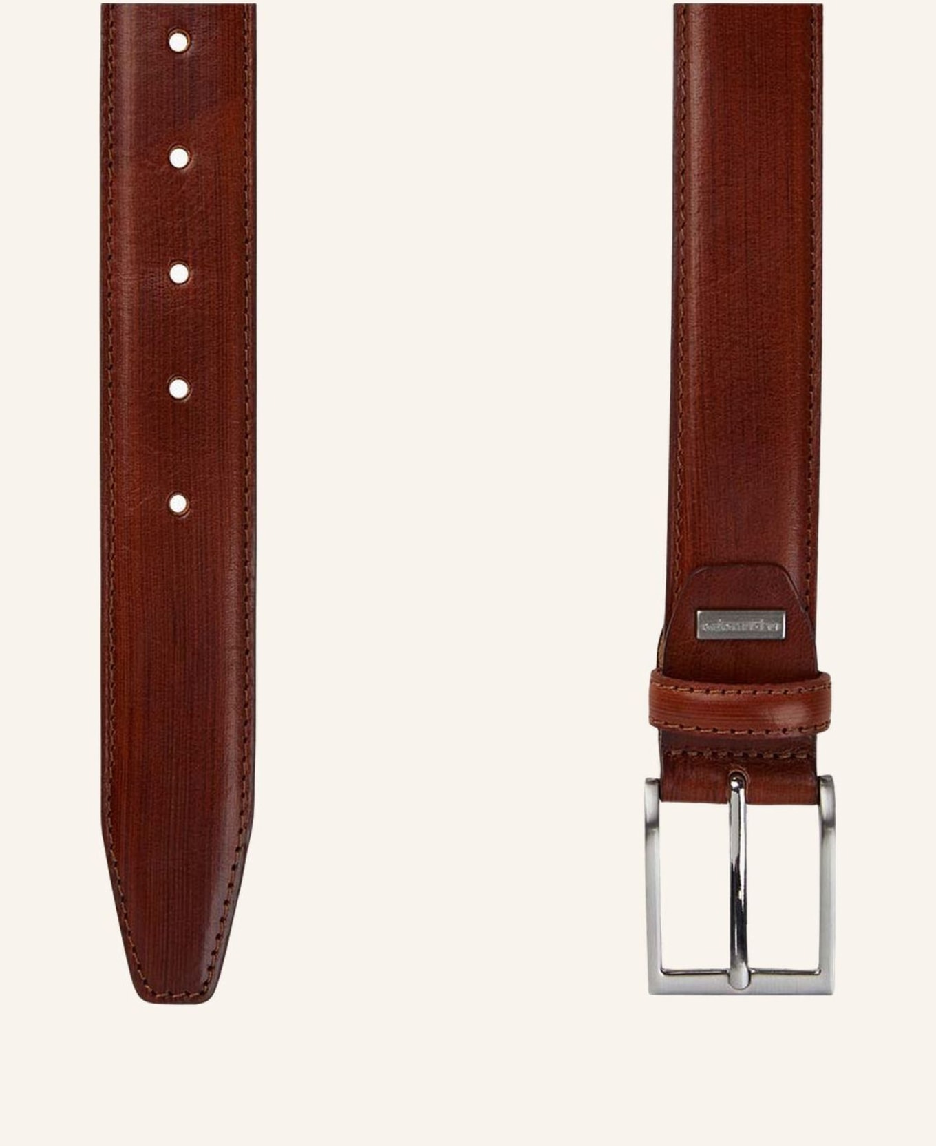leather Belt in PROFUOMO cognac