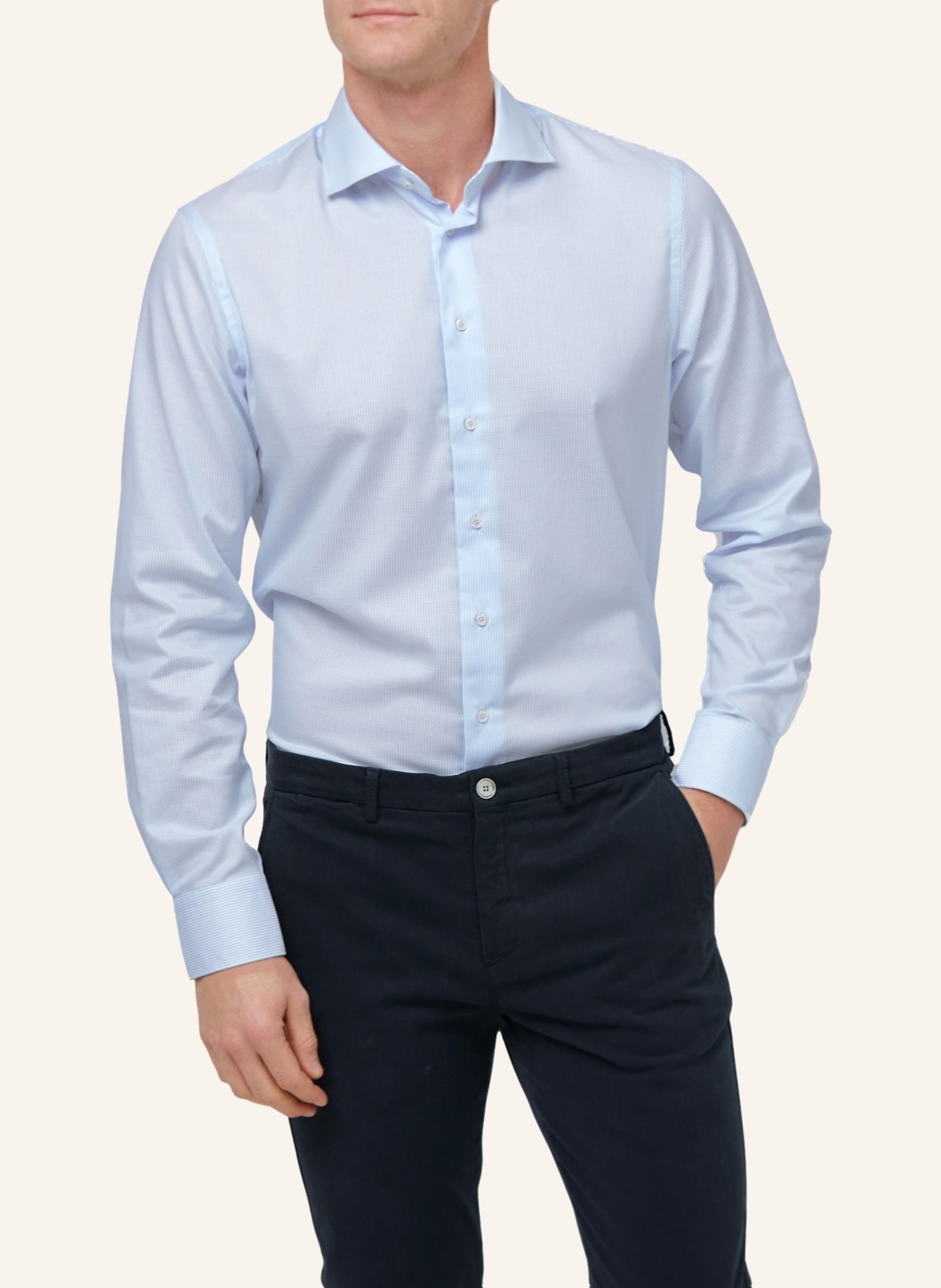 PROFUOMO Hemd Slim Fit, Farbe: BLAU/ BLAUGRAU/ DUNKELBLAU (Bild 3)