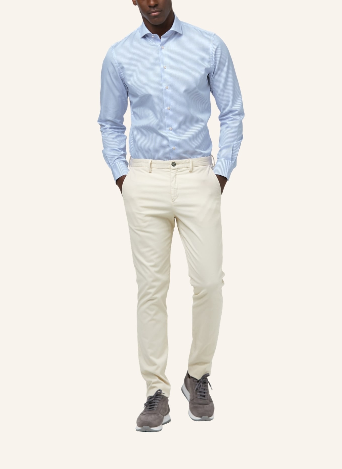 PROFUOMO Hemd Slim Fit, Farbe: BLAU/ BLAUGRAU/ DUNKELBLAU (Bild 4)