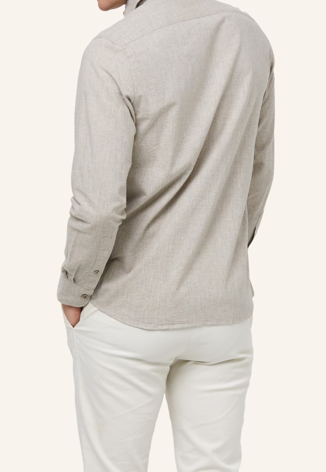 PROFUOMO Hemd Slim Fit, Farbe: BEIGE/ CREME/ NUDE/ WEISS/ TAUPE (Bild 2)