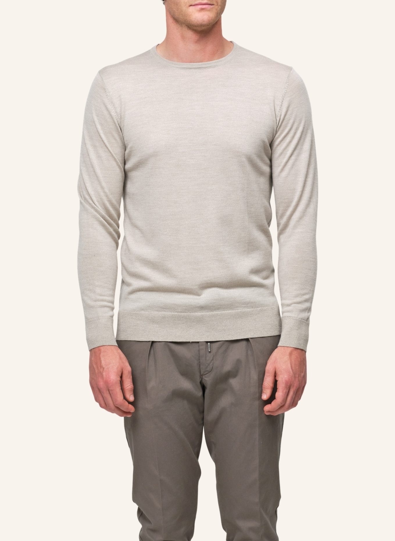 PROFUOMO Herren Pullover, Farbe: BEIGE (Bild 3)