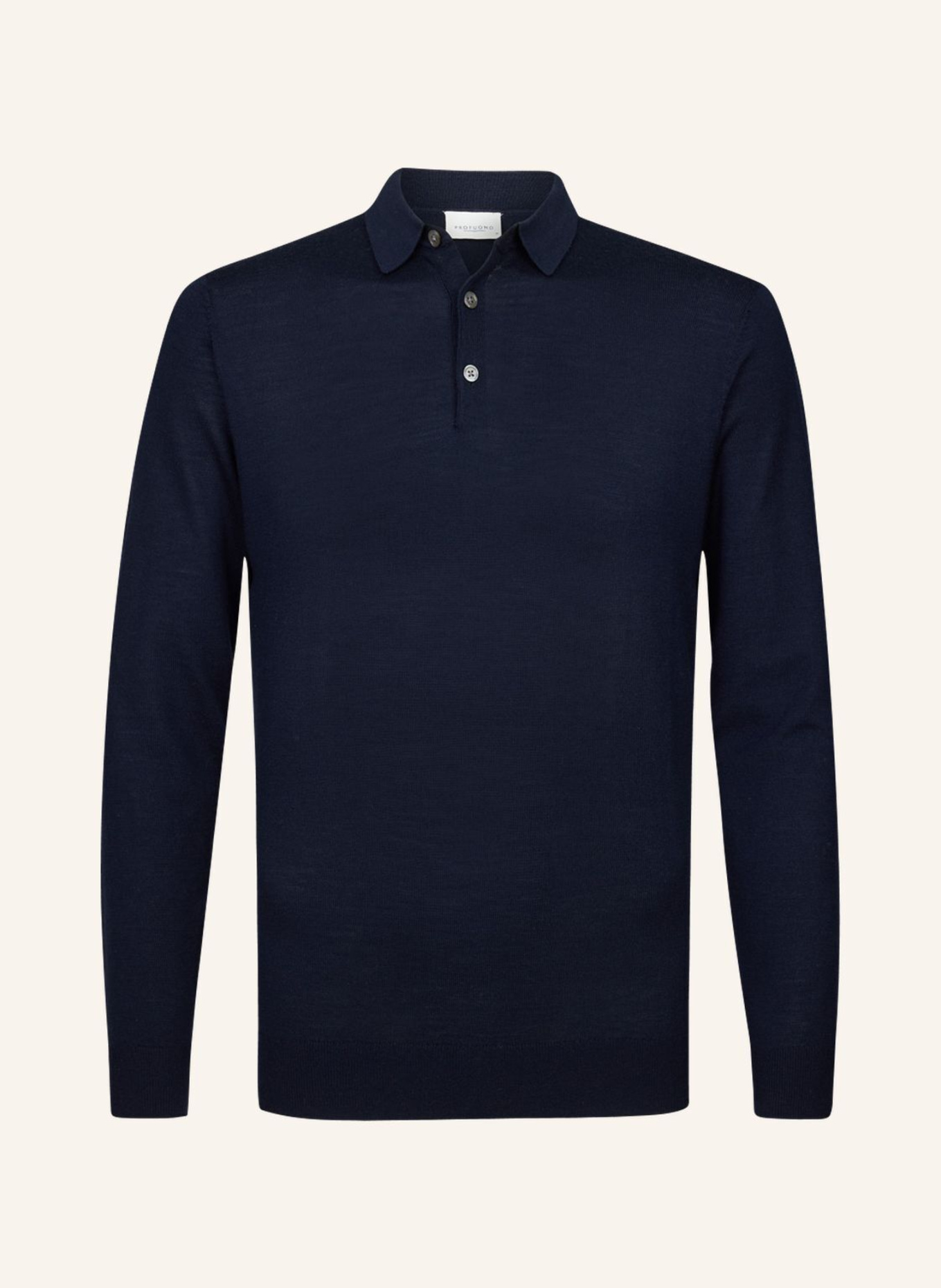 PROFUOMO Polo Langarm, Farbe: BLAU (Bild 1)