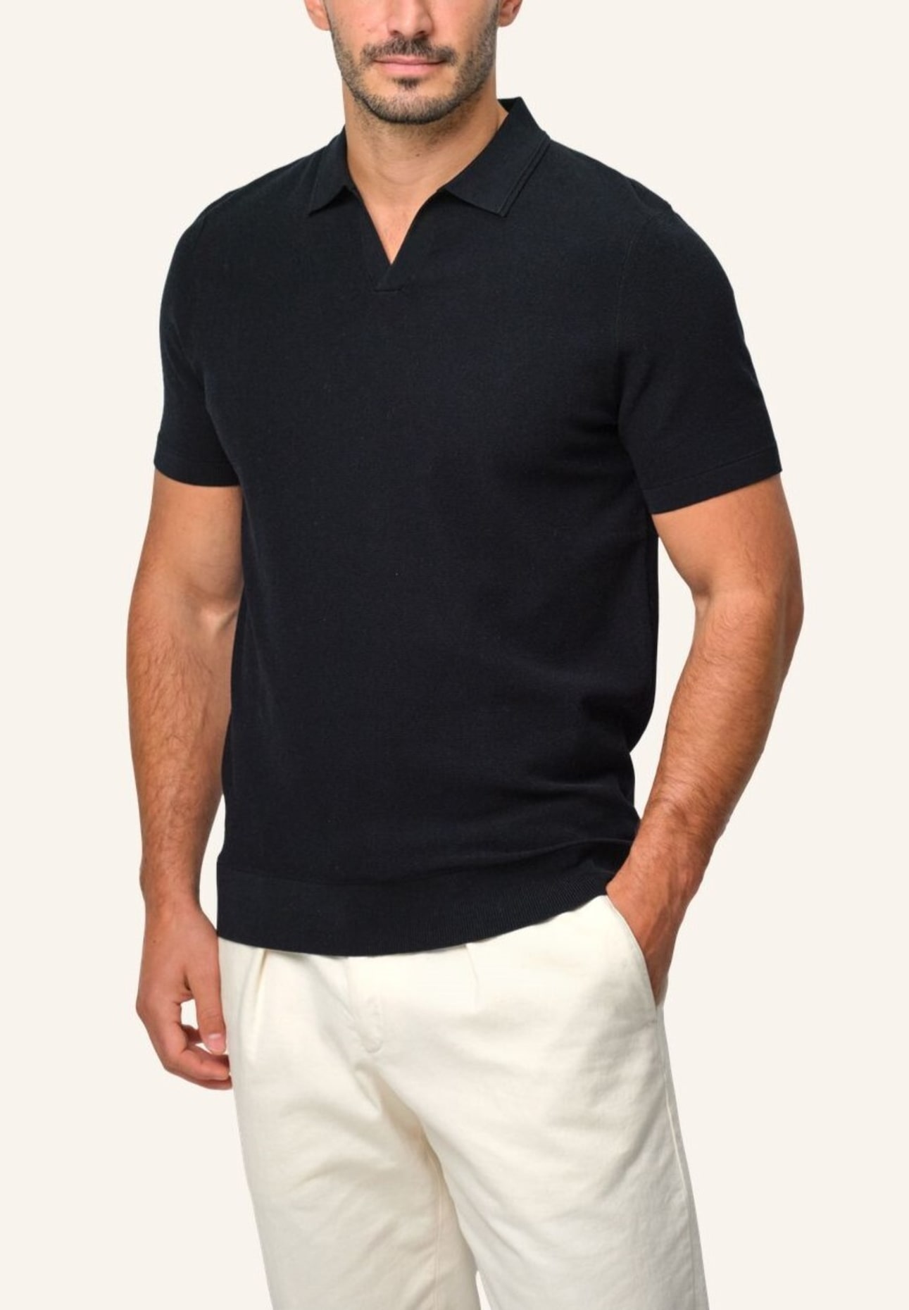 PROFUOMO Poloshirt: BLAU