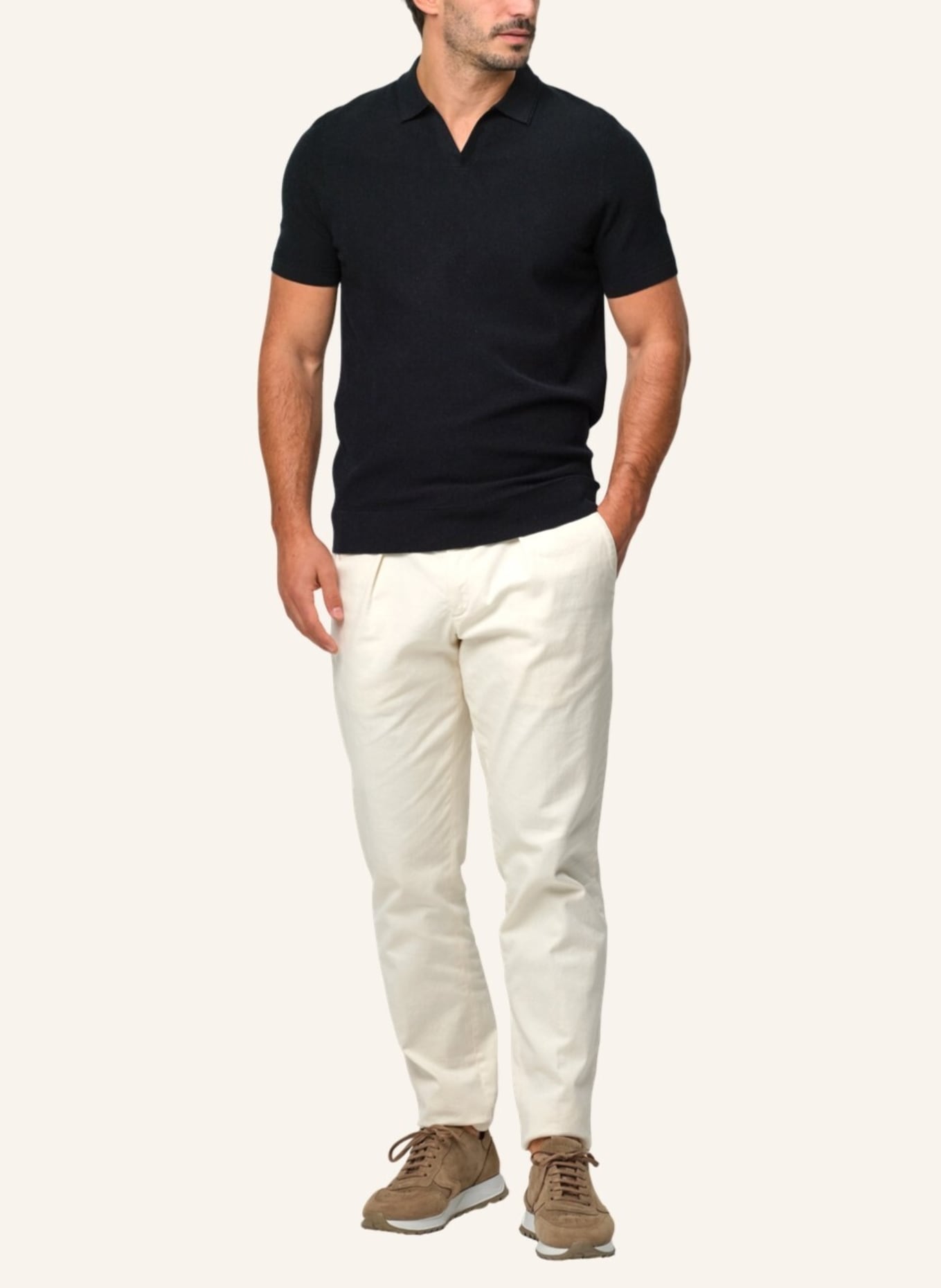 PROFUOMO Poloshirt: BLAU