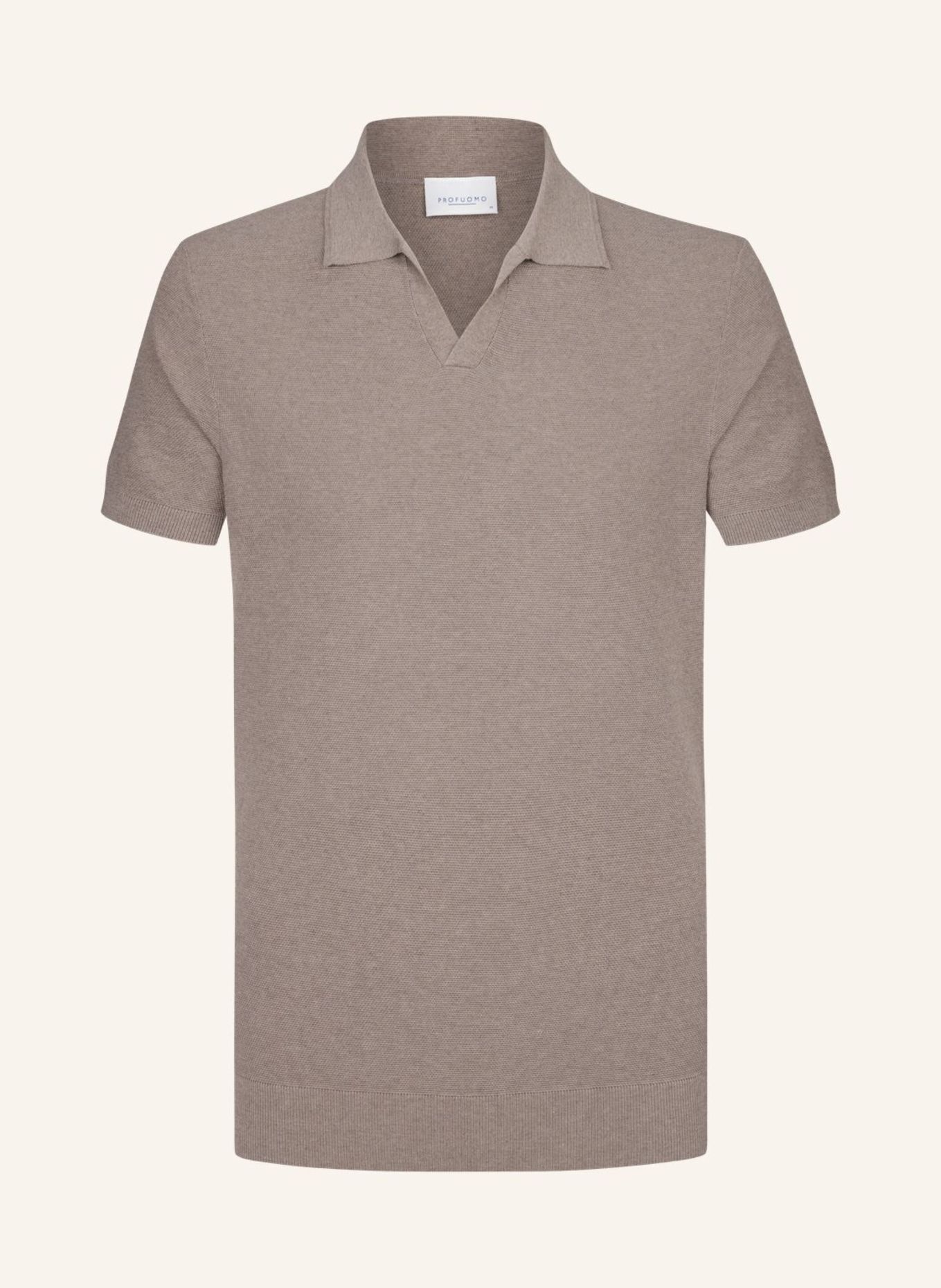 PROFUOMO Poloshirt: BRAUN