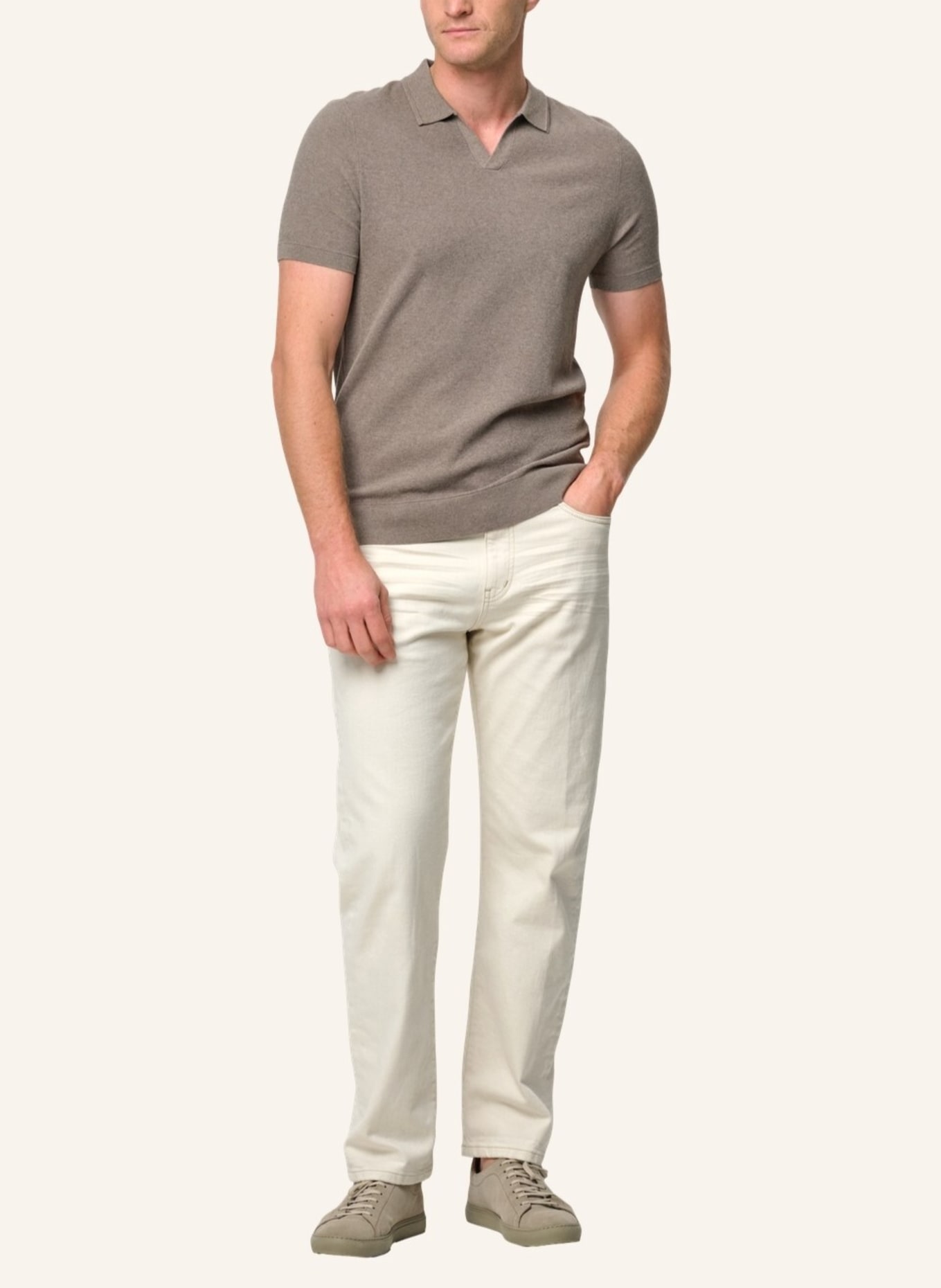 PROFUOMO Poloshirt: BRAUN