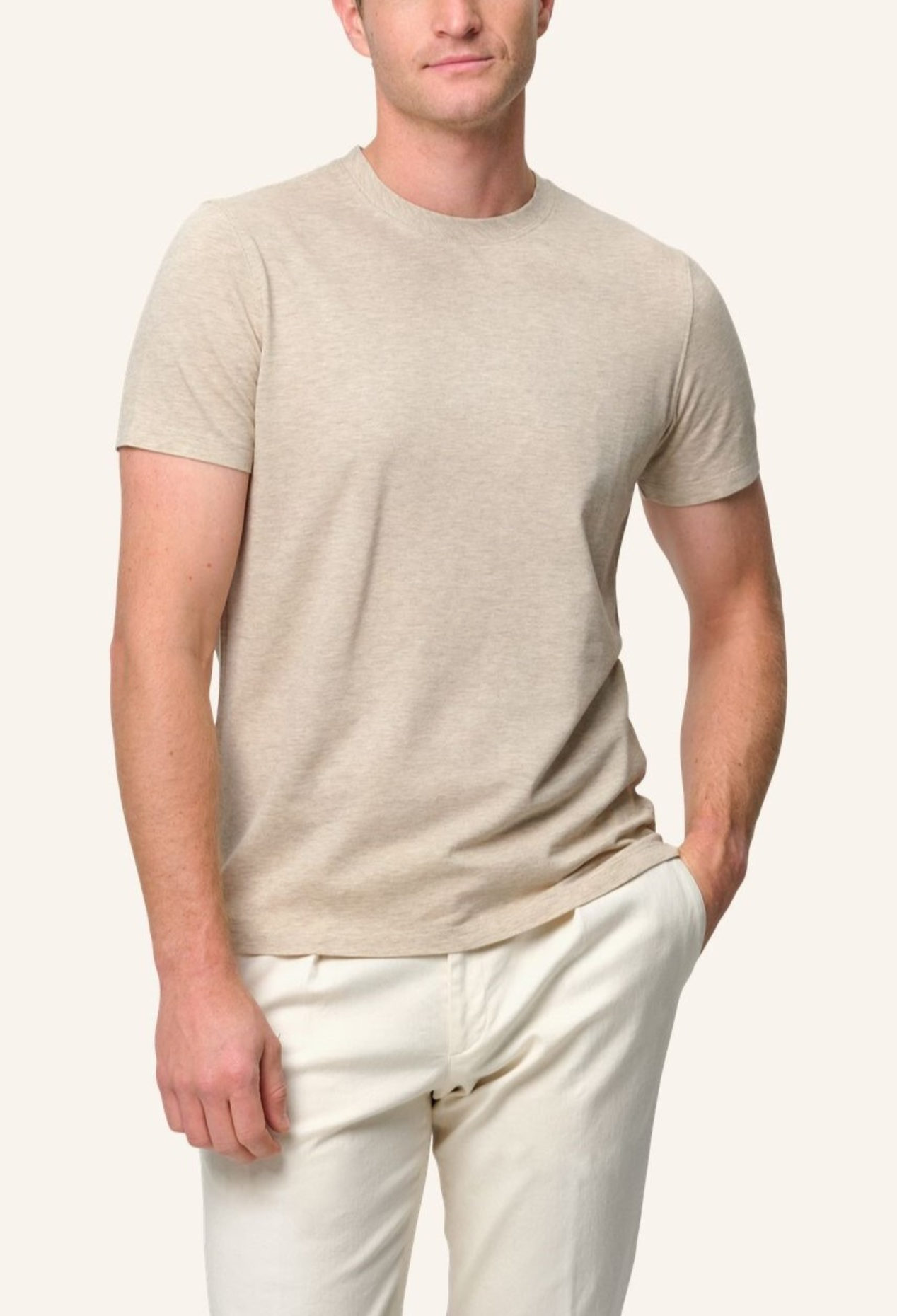 PROFUOMO T-Shirt: BEIGE